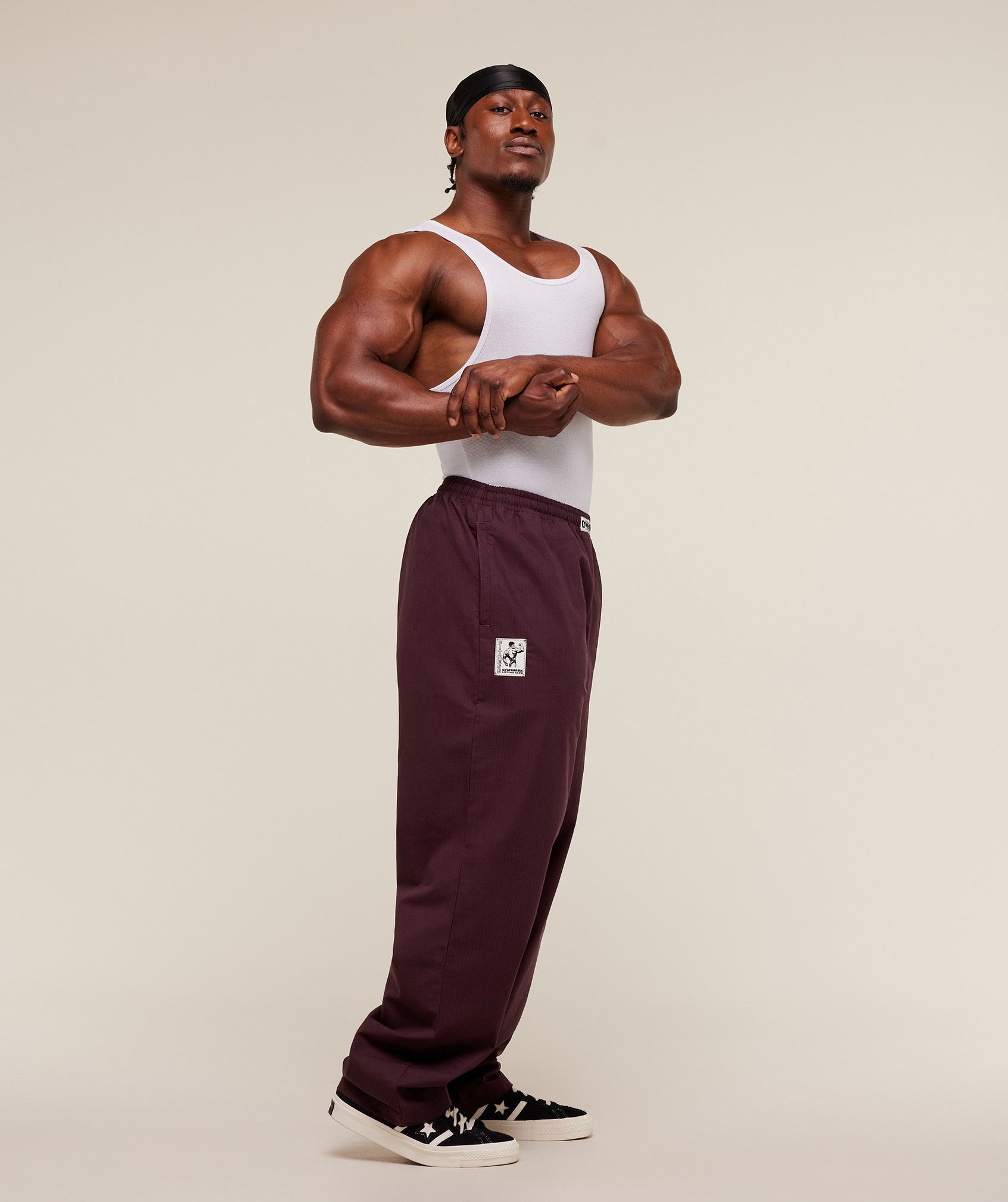 Straight Leg Pumper Pants - Cherry Purple — imagem 7