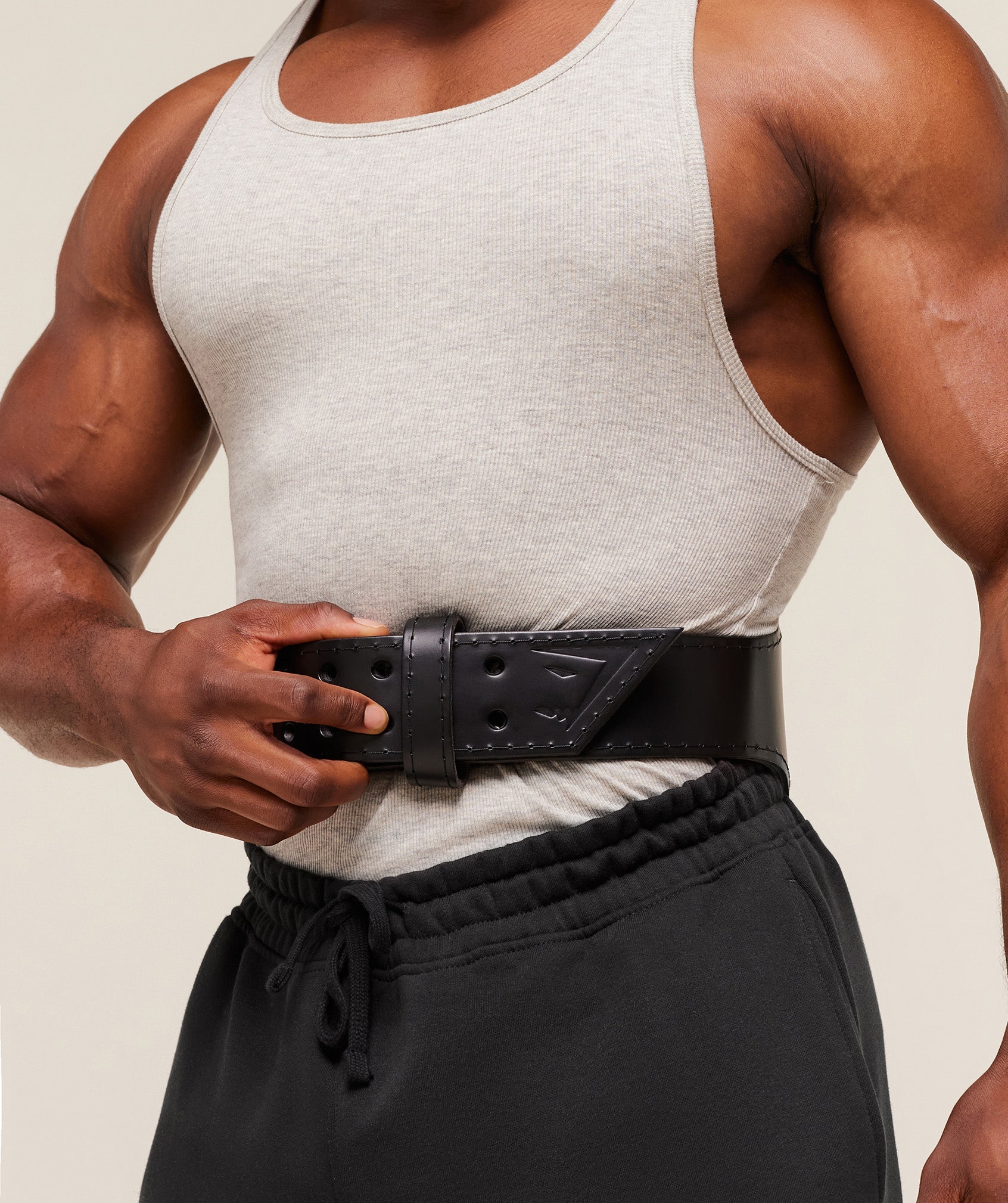 Tapered Double Prong Lifting Belt - Black — imagem 1