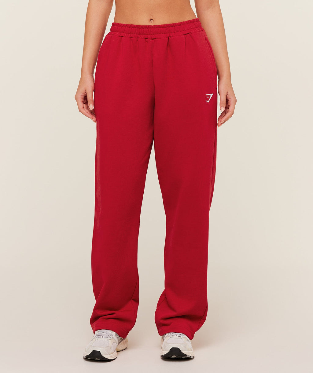 Training Fleece Straight Leg Regular Joggers - Carmine Red — imagem 2