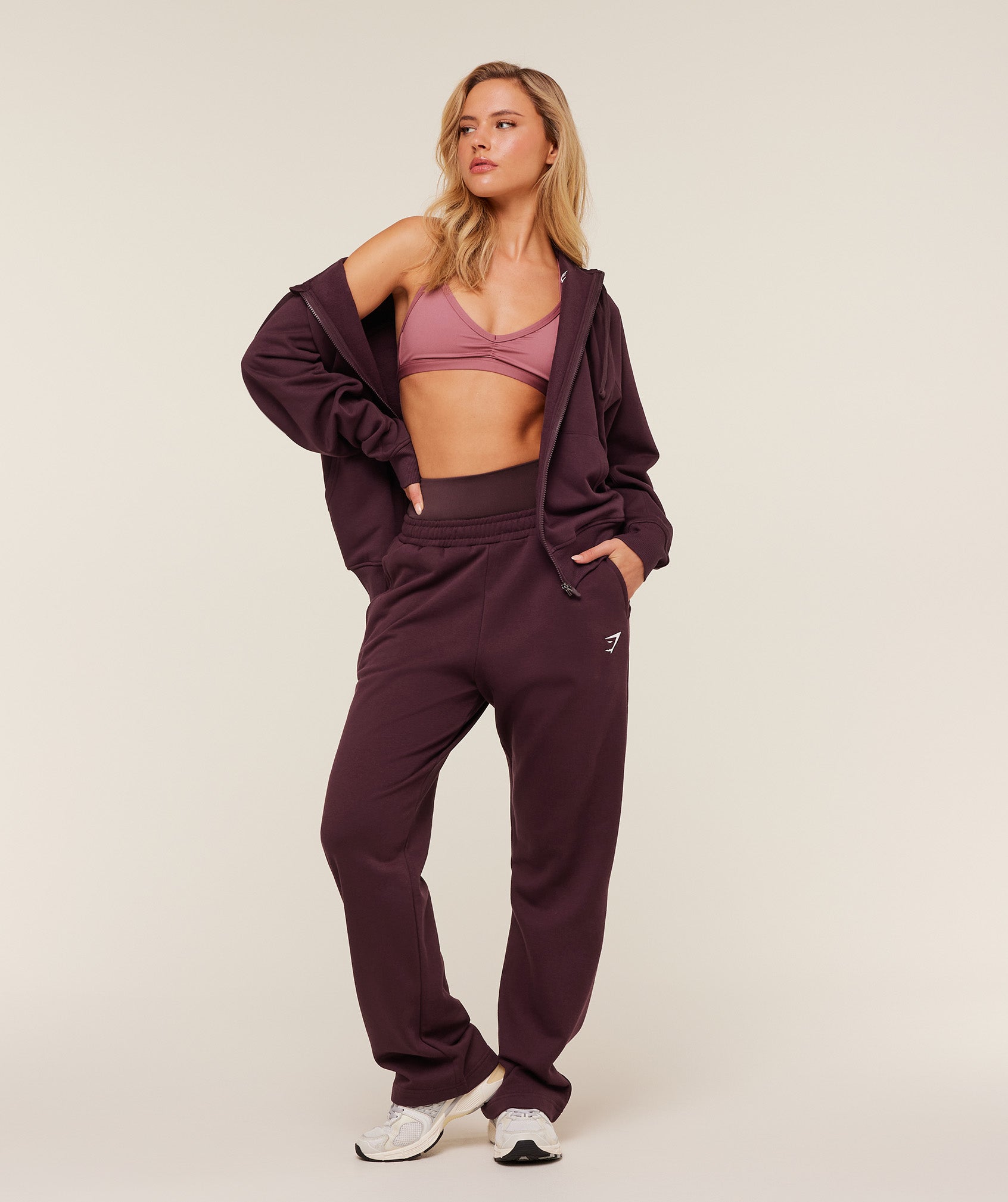 Training Fleece Straight Leg Regular Joggers - GS Cherry Purple — imagem 1