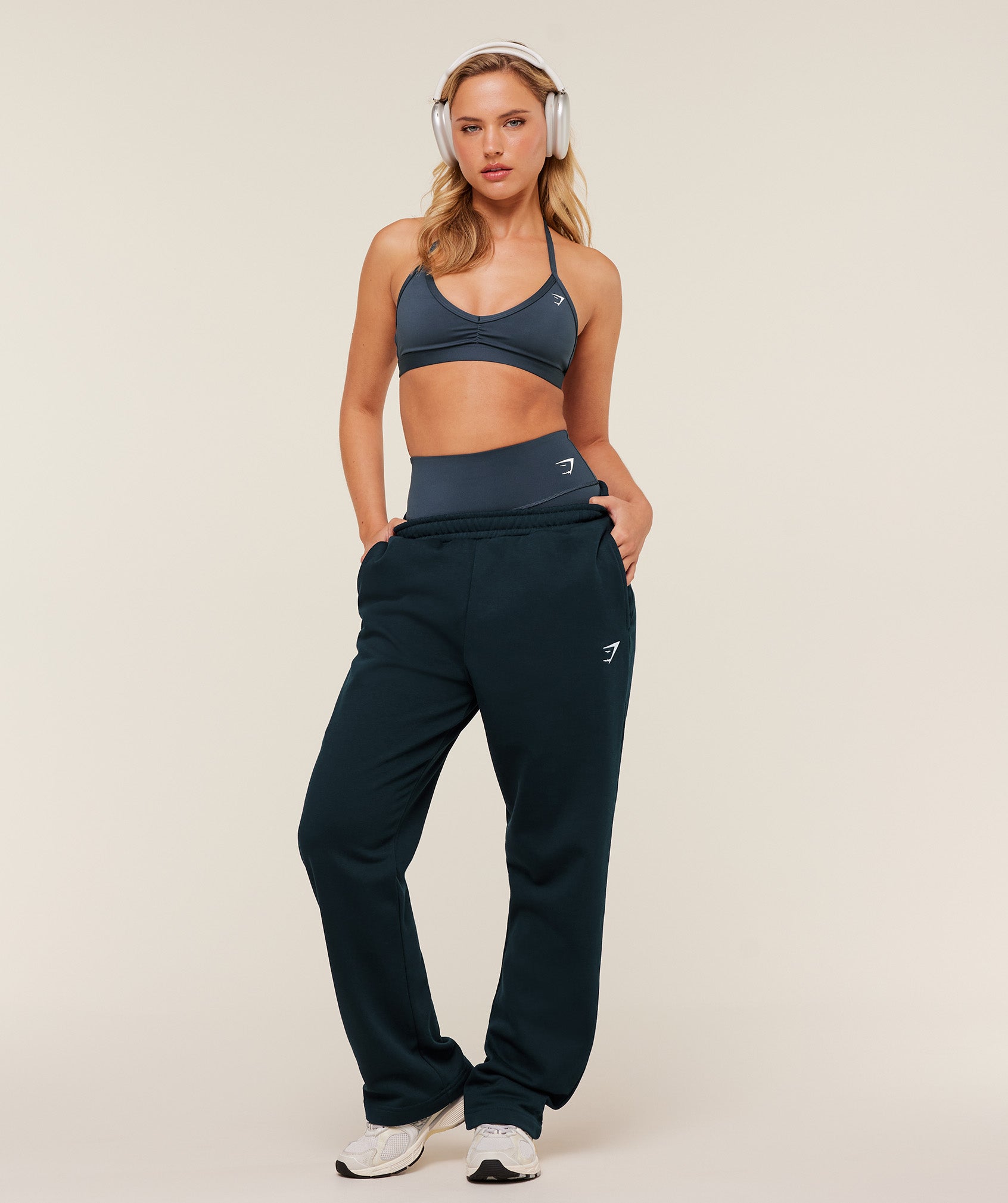 Training Fleece Straight Leg Regular Joggers - Deep Petrol Blue — imagem 1