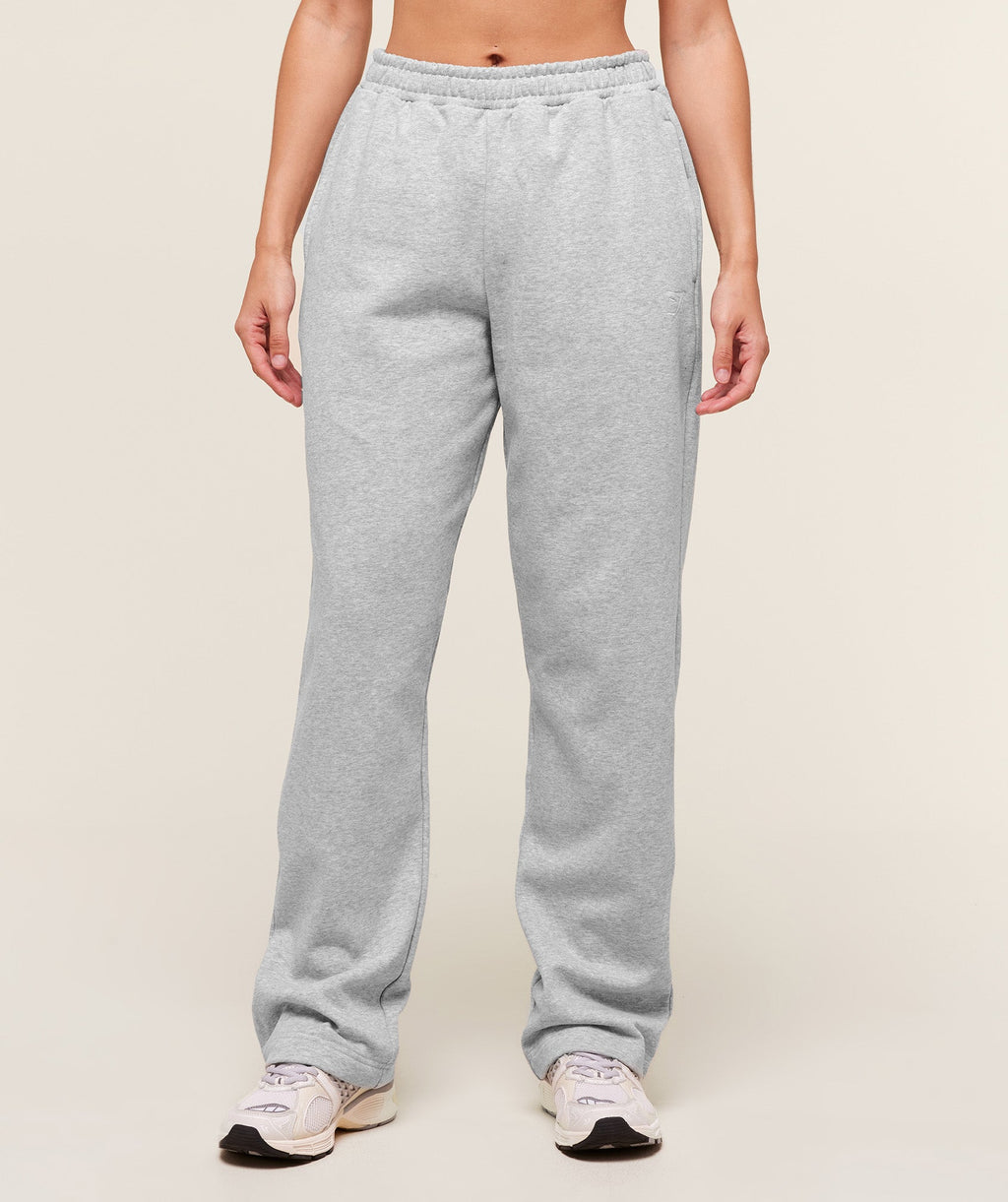 Training Fleece Straight Leg Regular Joggers - Light Grey Core Marl — imagem 2