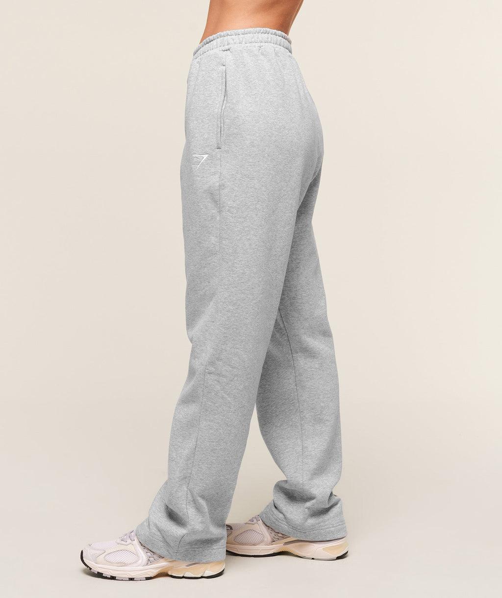 Training Fleece Straight Leg Regular Joggers - Light Grey Core Marl — imagem 4