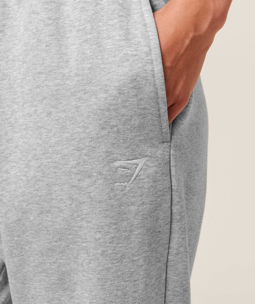 Training Fleece Straight Leg Regular Joggers - Light Grey Core Marl — imagem 5
