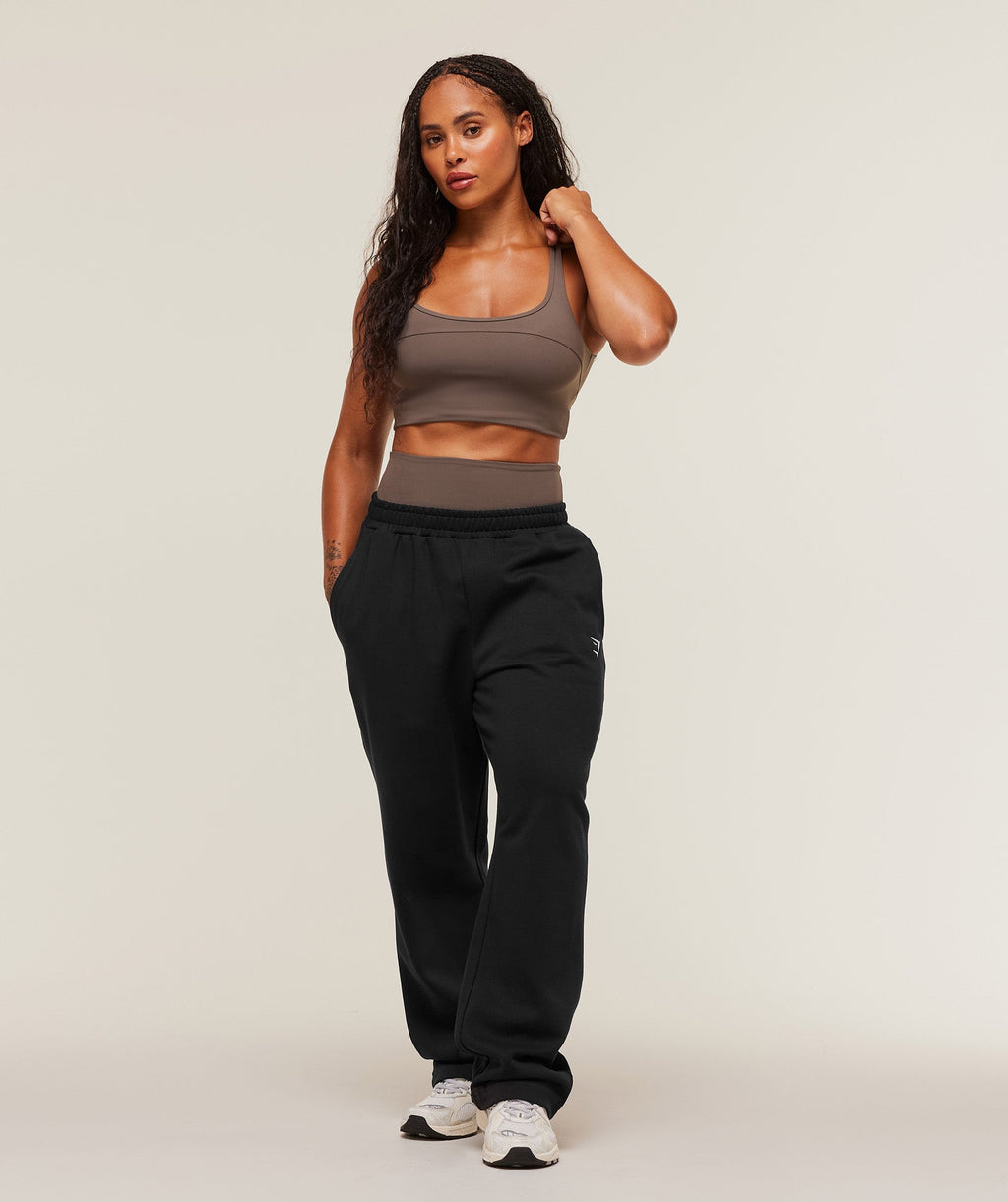 Training Fleece Straight Leg Short Pants - Black — imagem 5