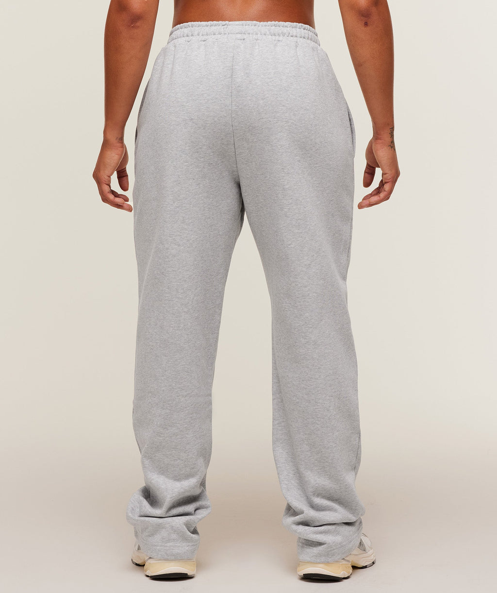 Training Fleece Straight Leg Short Pants - Light Grey Core Marl — imagem 2