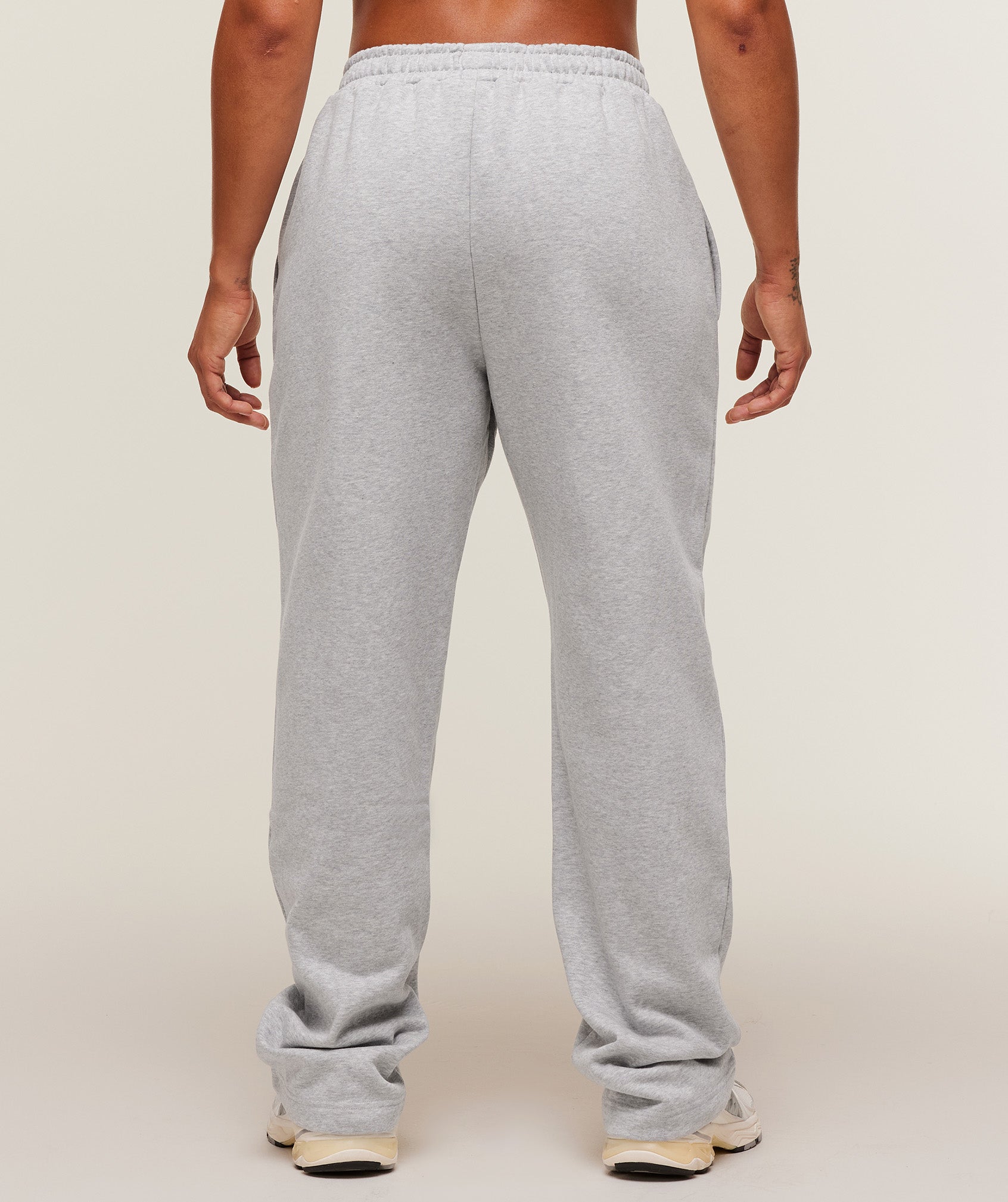 Training Fleece Straight Leg Short Pants - Light Grey Core Marl — imagem 2
