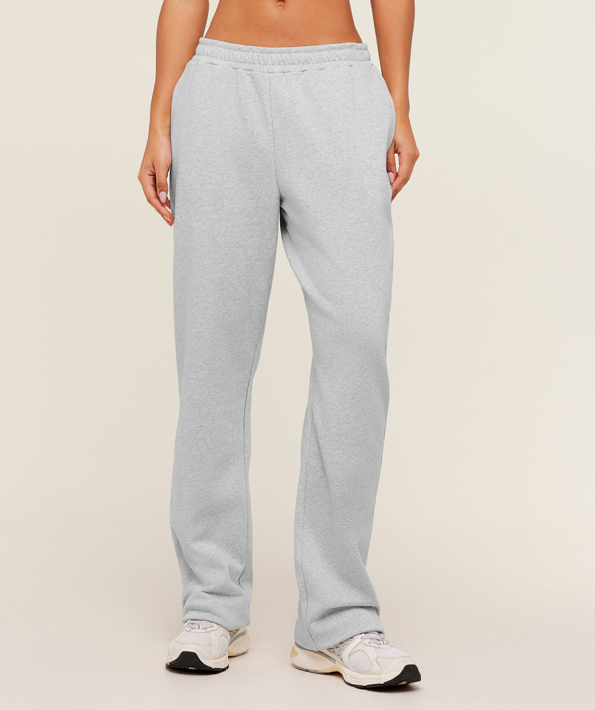 Training Fleece Straight Leg Tall Pants - Light Grey Core Marl — imagem 1