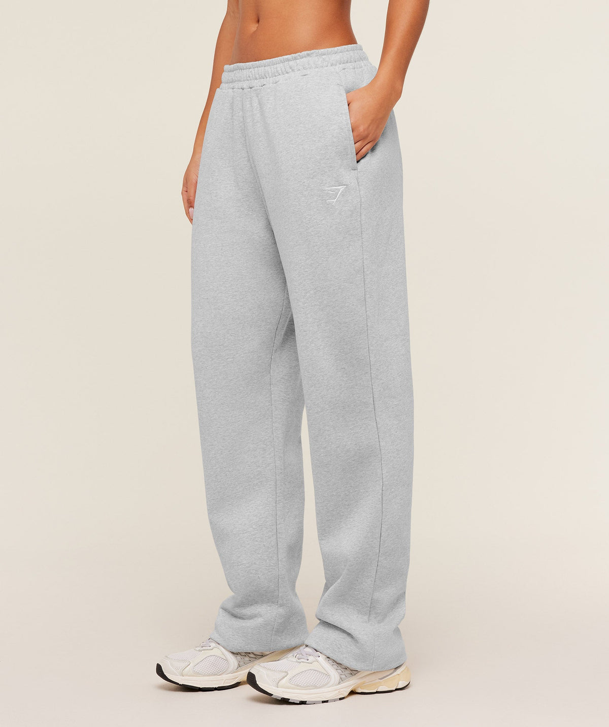 Training Fleece Straight Leg Tall Pants - Light Grey Core Marl — imagem 3