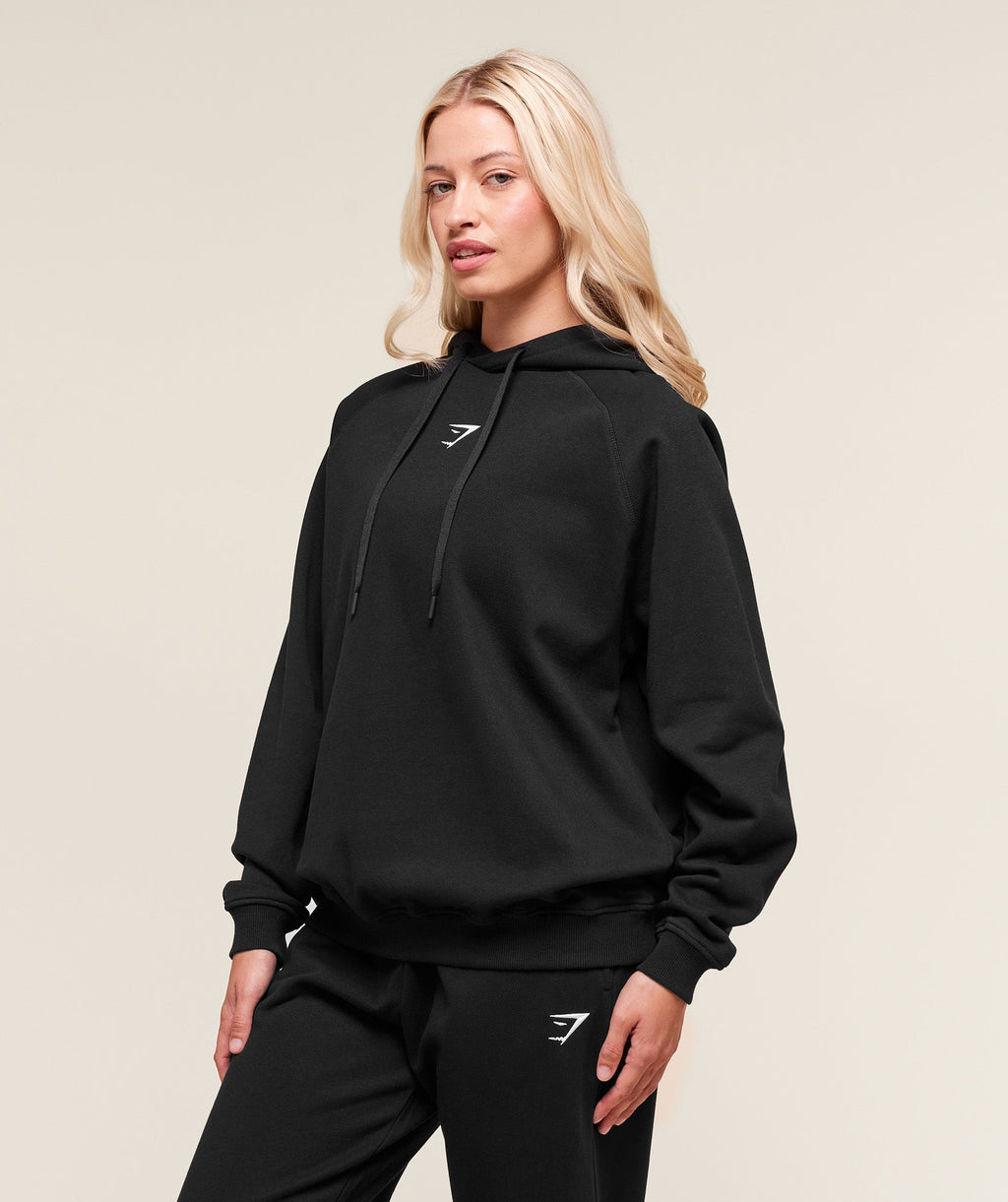 Training Oversized Fleece Hoodie - Black — imagem 3