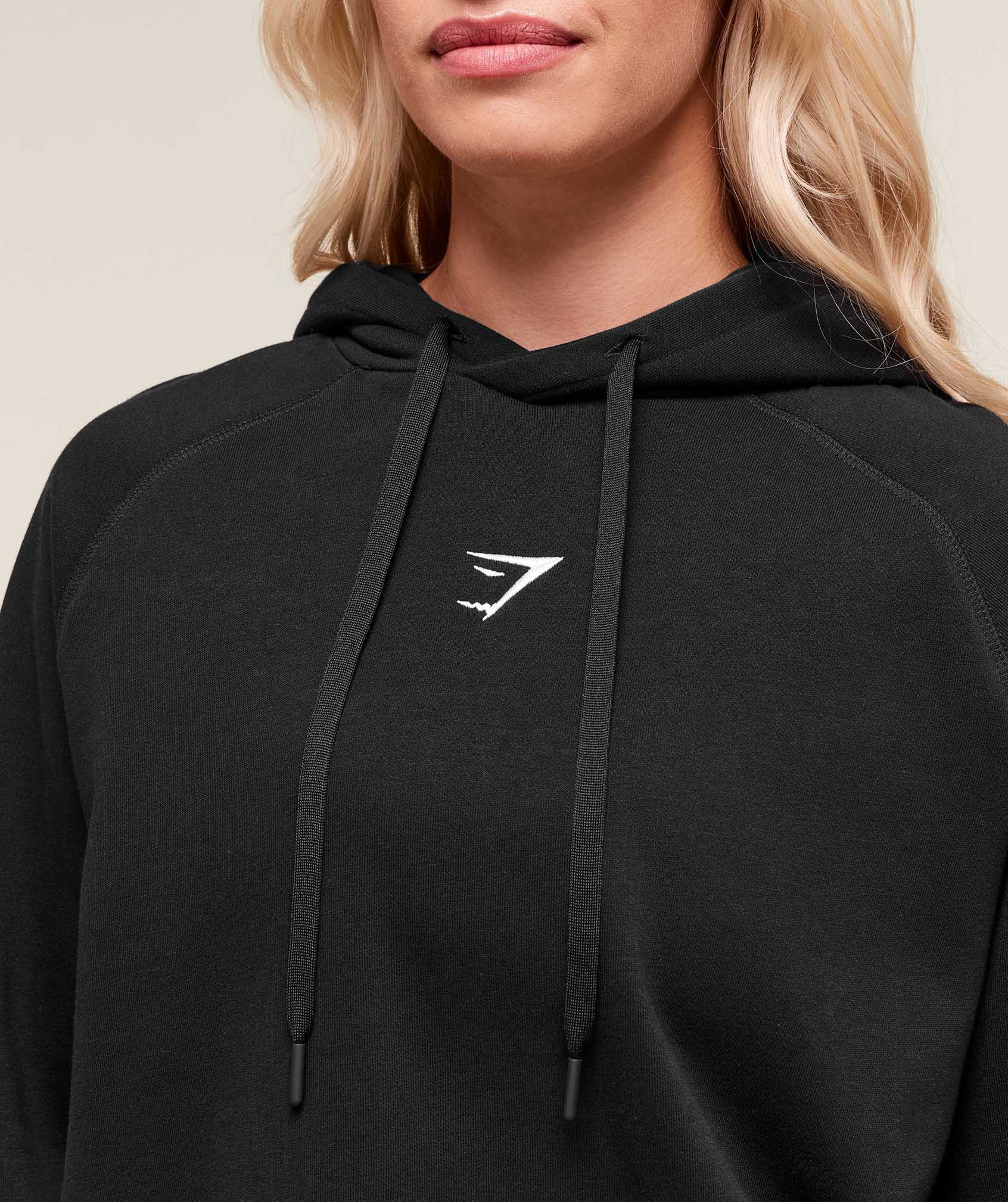 Training Oversized Fleece Hoodie - Black — imagem 5