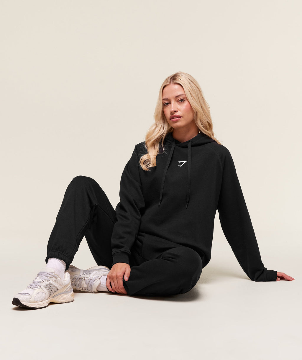 Training Oversized Fleece Hoodie - Black — imagem 4