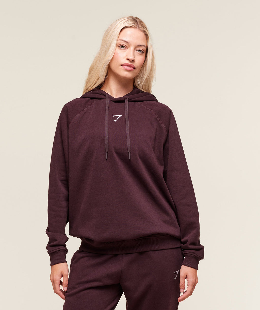 Training Oversized Fleece Hoodie - Cherry Purple — imagem 1