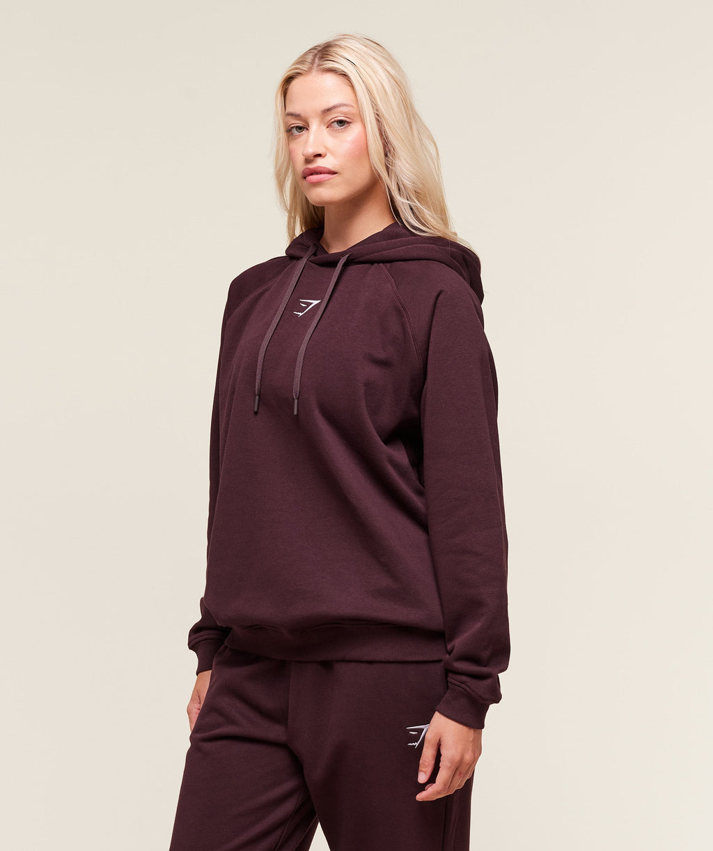 Training Oversized Fleece Hoodie - Cherry Purple — imagem 3