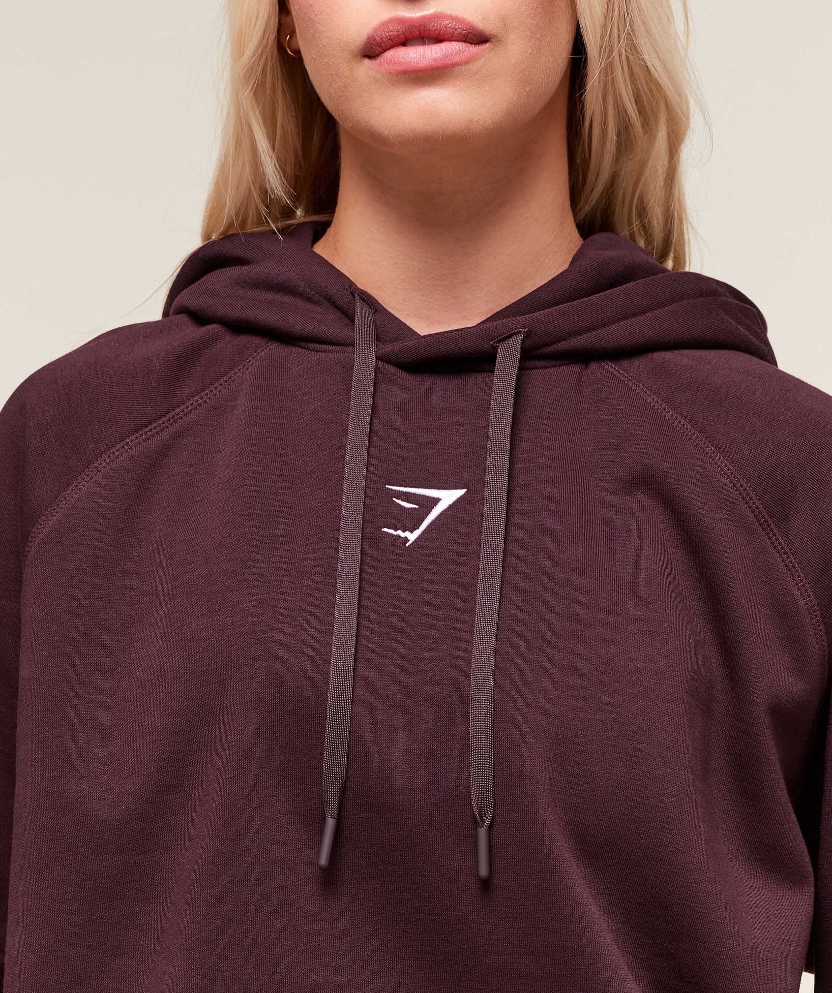 Training Oversized Fleece Hoodie - Cherry Purple — imagem 4