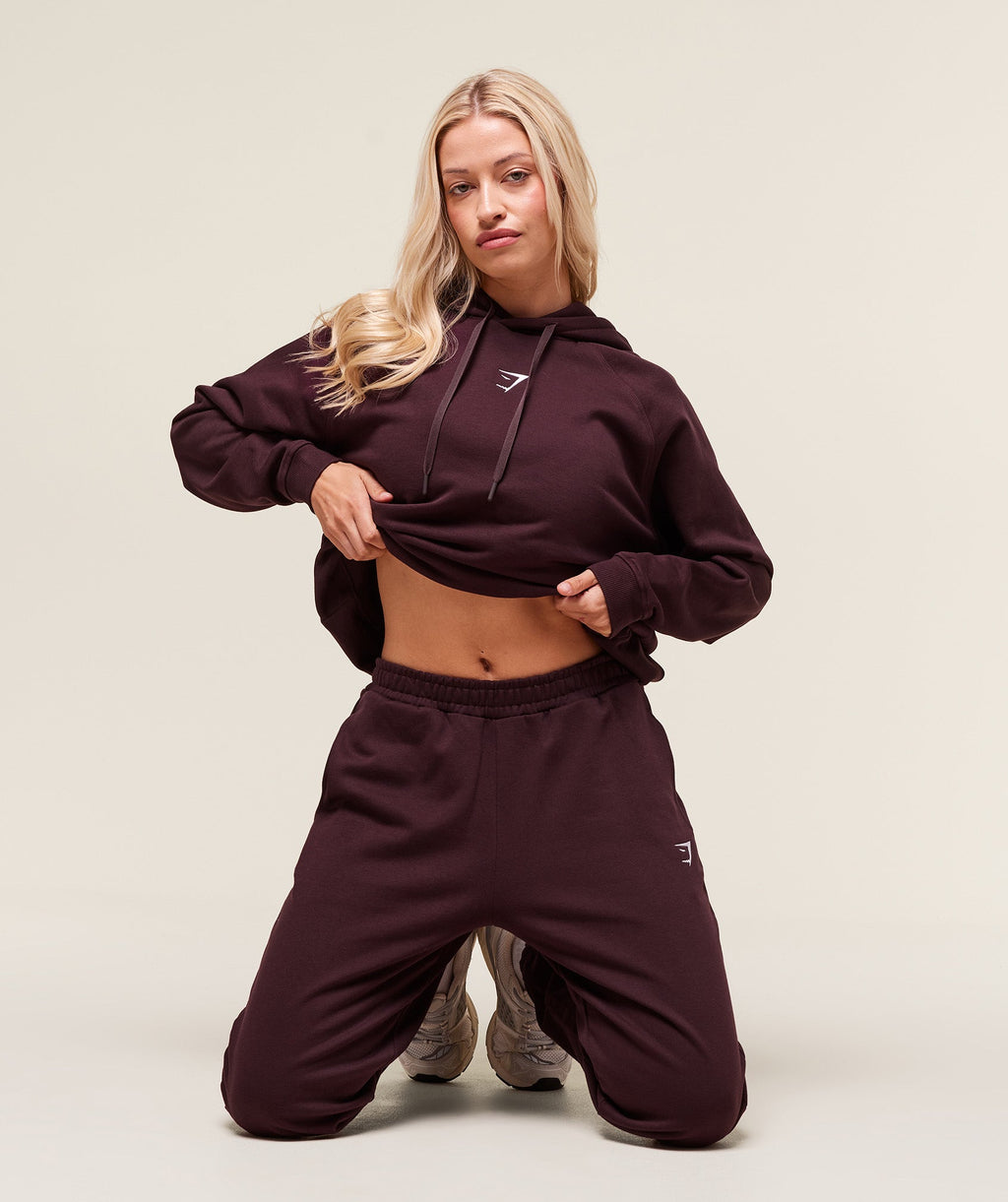 Training Oversized Fleece Hoodie - Cherry Purple — imagem 5