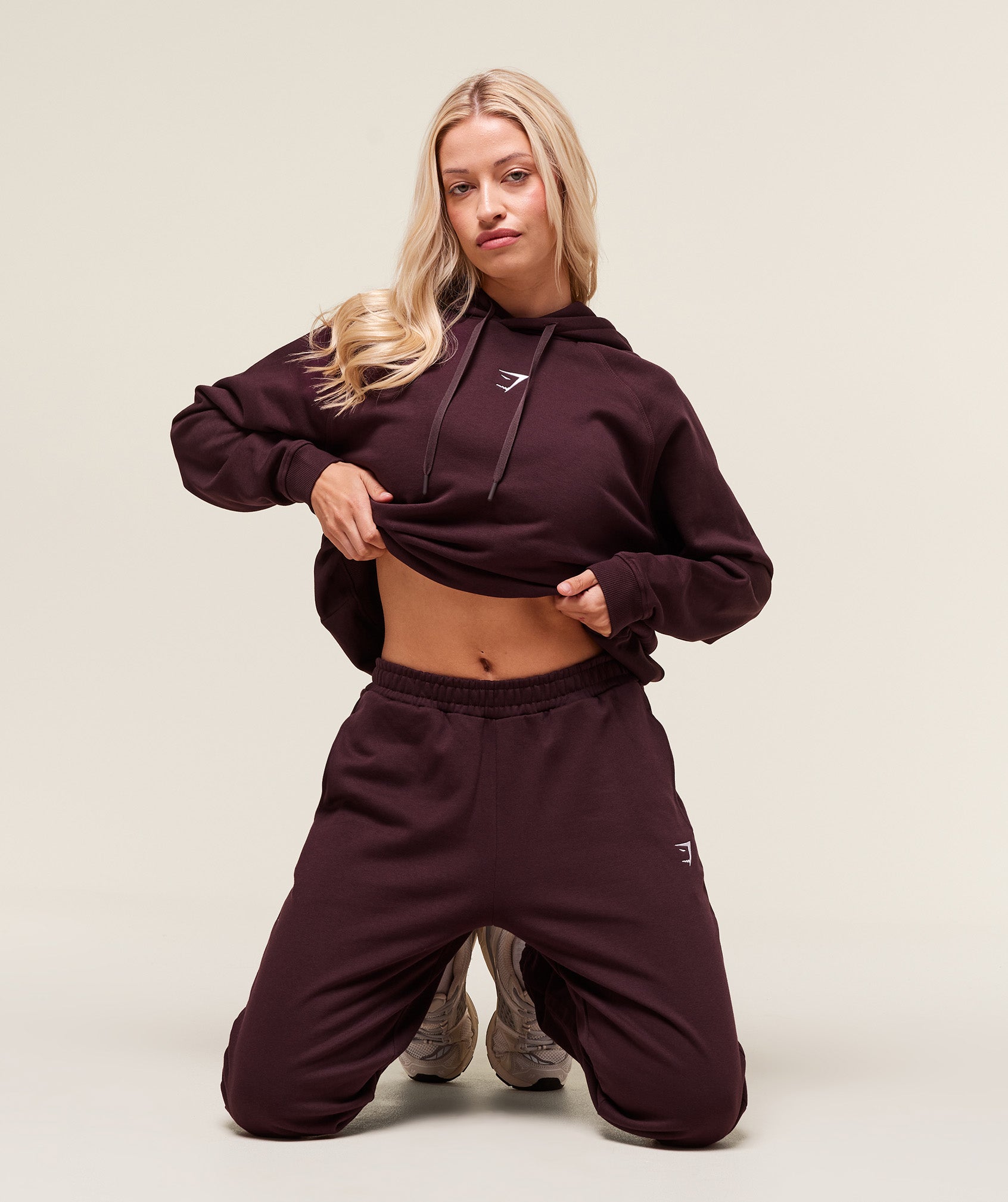 Training Oversized Fleece Hoodie - Cherry Purple — imagem 5