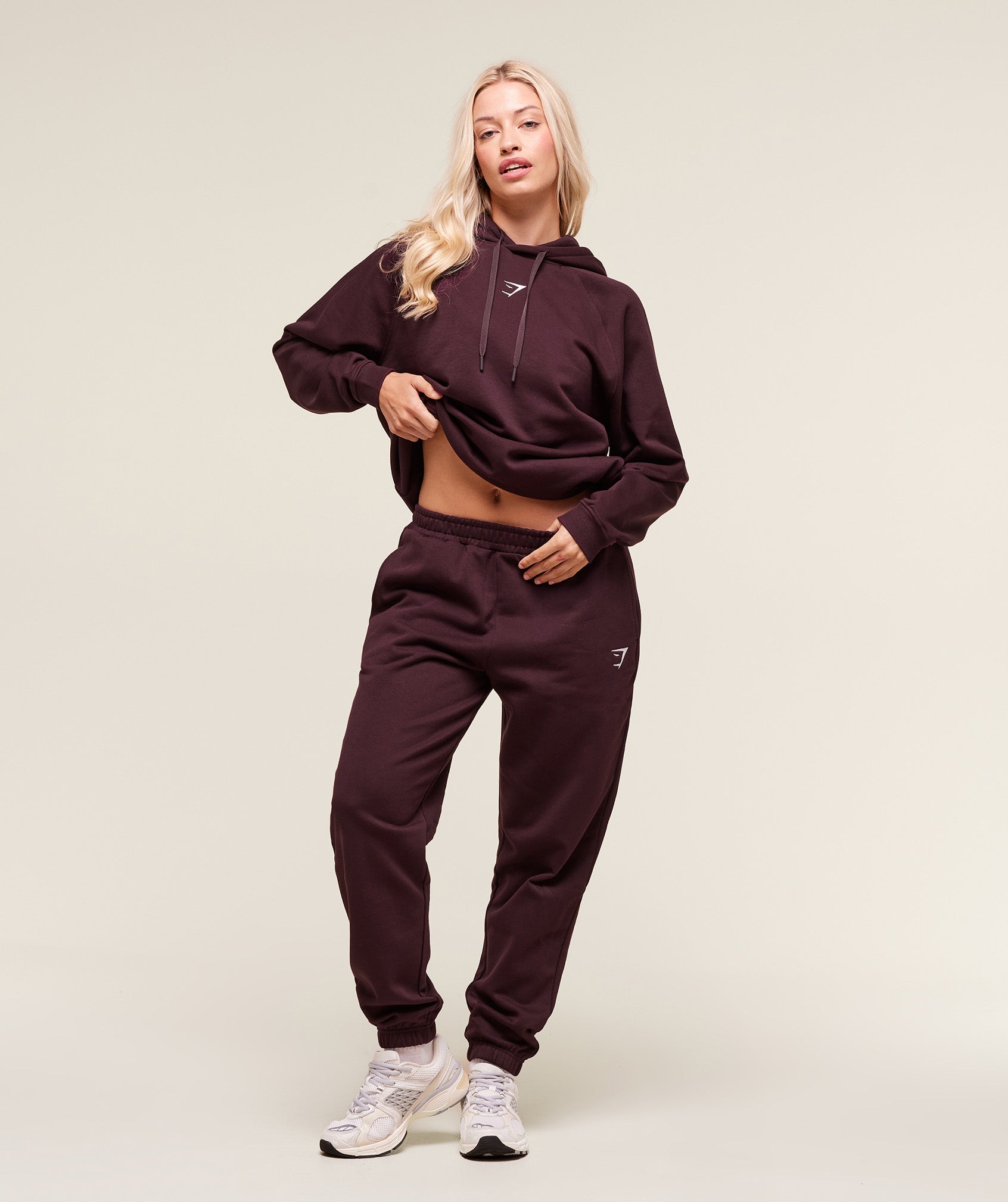 Training Oversized Fleece Hoodie - Cherry Purple — imagem 6