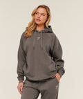 Training Oversized Fleece Hoodie - Cool Brown — imagem 1