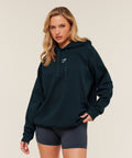 Training Oversized Fleece Hoodie - Deep Petrol Blue — imagem 1