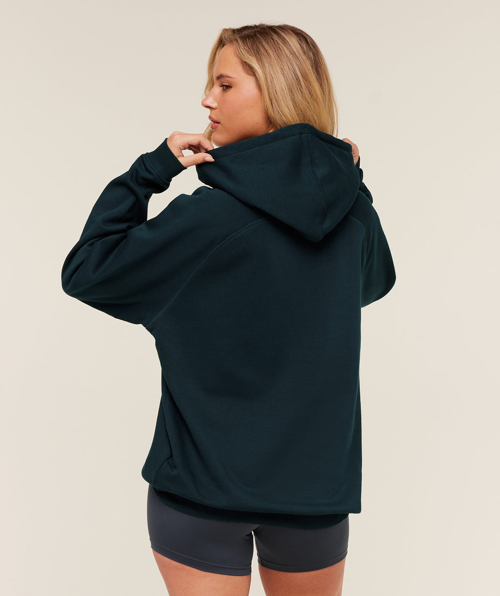 Training Oversized Fleece Hoodie - Deep Petrol Blue — imagem 2