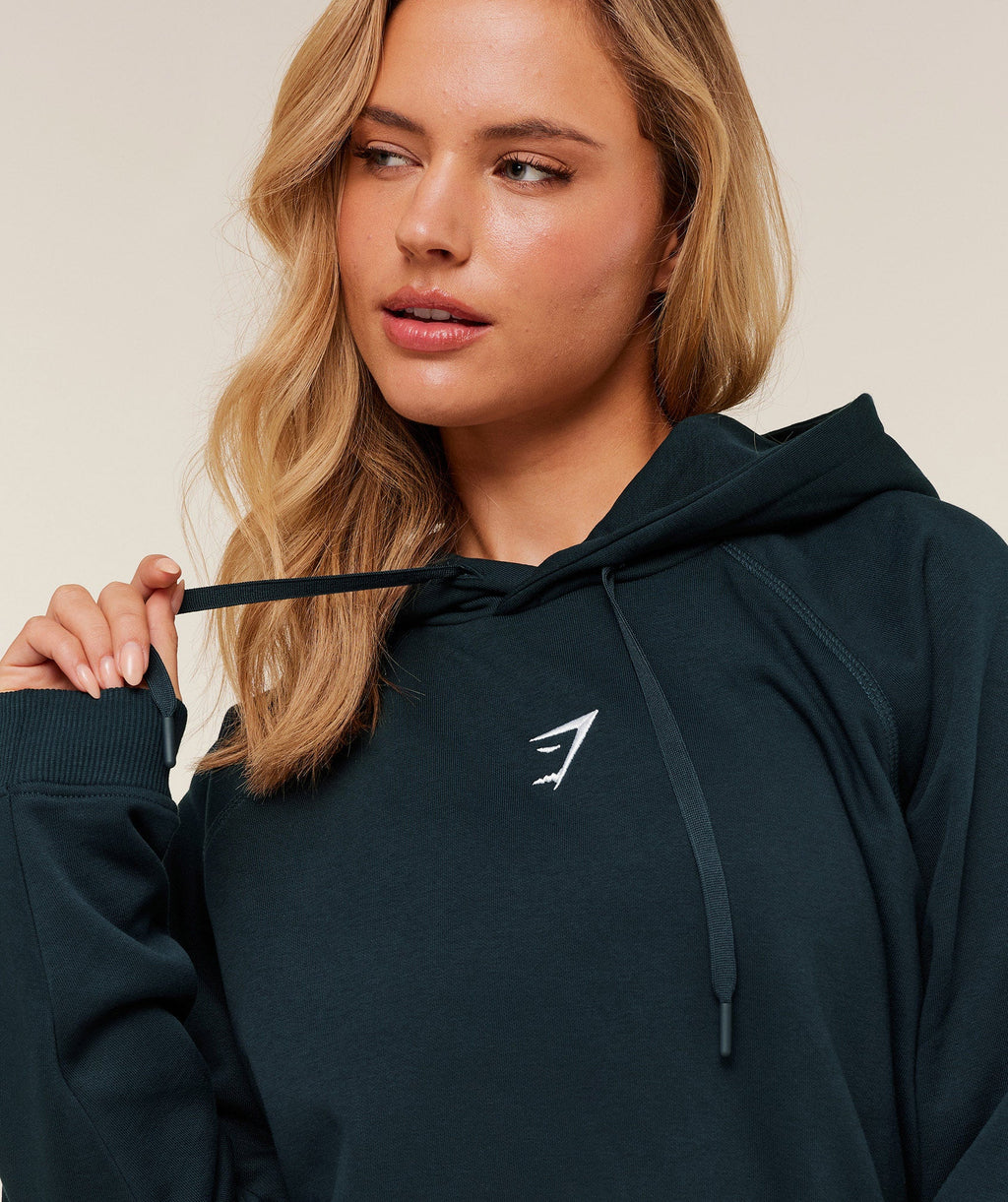 Training Oversized Fleece Hoodie - Deep Petrol Blue — imagem 5
