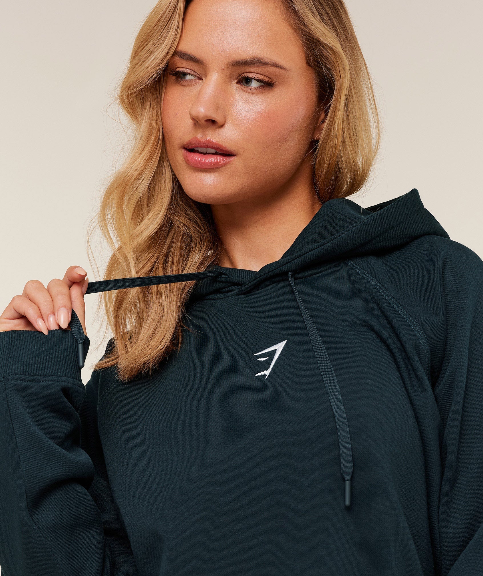 Training Oversized Fleece Hoodie - Deep Petrol Blue — imagem 5