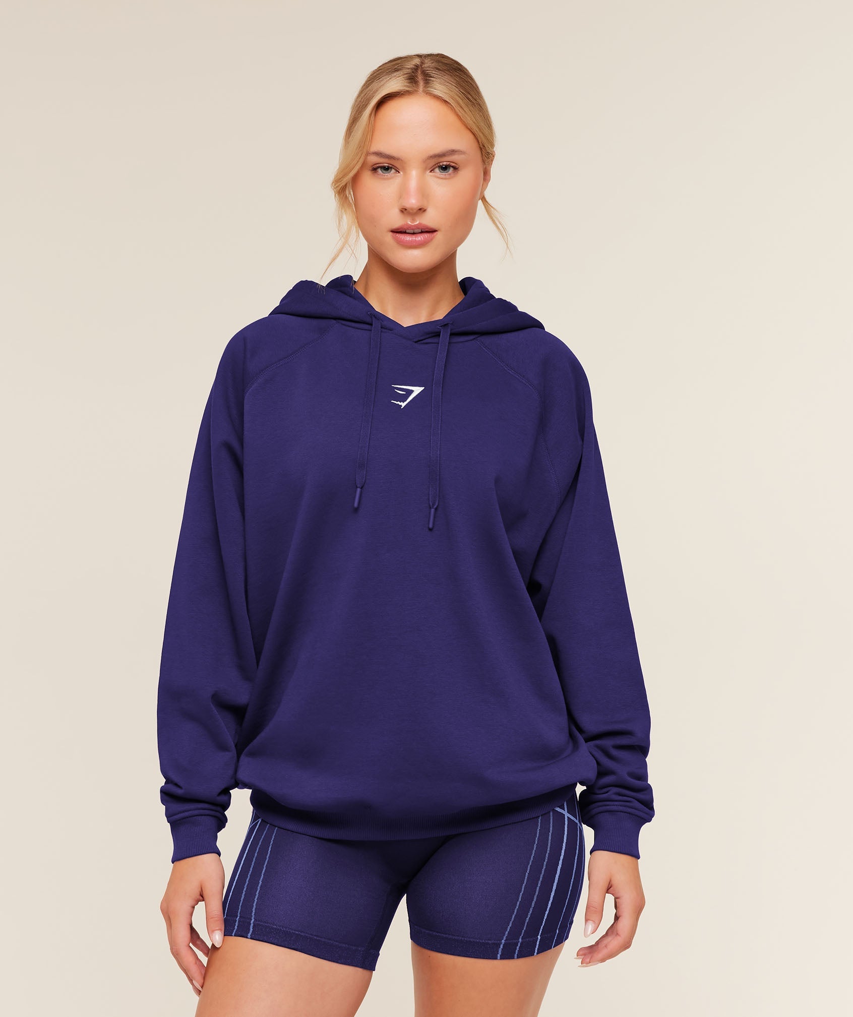 Training Oversized Fleece Hoodie - Indigo Purple — imagem 1