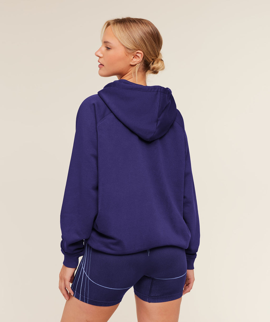 Training Oversized Fleece Hoodie - Indigo Purple — imagem 2