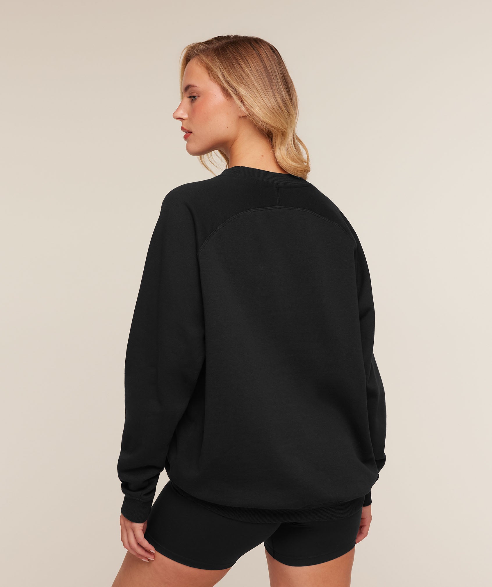 Training Oversized Fleece Sweatshirt - Black — imagem 2