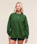 Training Oversized Fleece Sweatshirt - Athletic Green — imagem 1