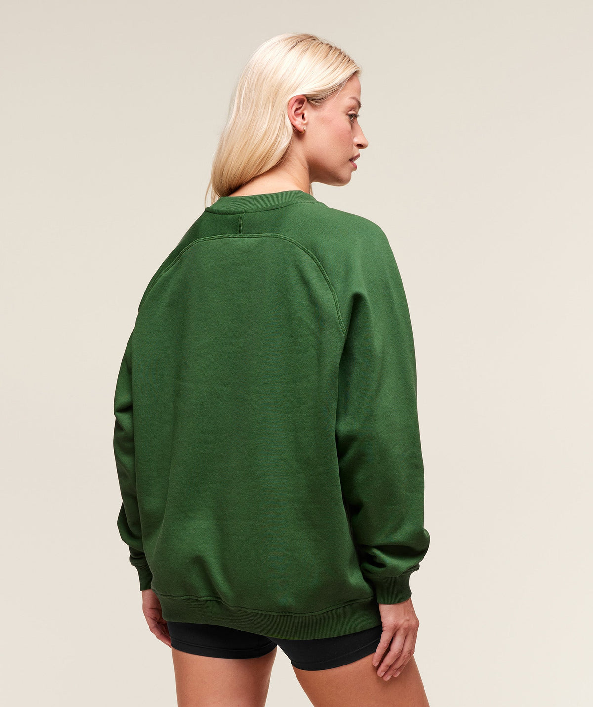 Training Oversized Fleece Sweatshirt - Athletic Green — imagem 2