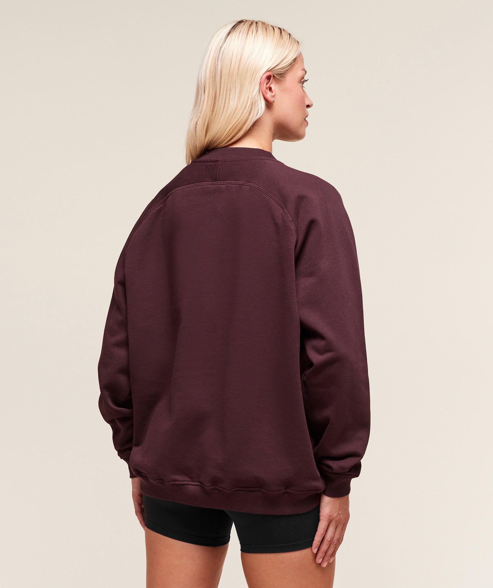 Training Oversized Fleece Sweatshirt - Cherry Purple — imagem 2