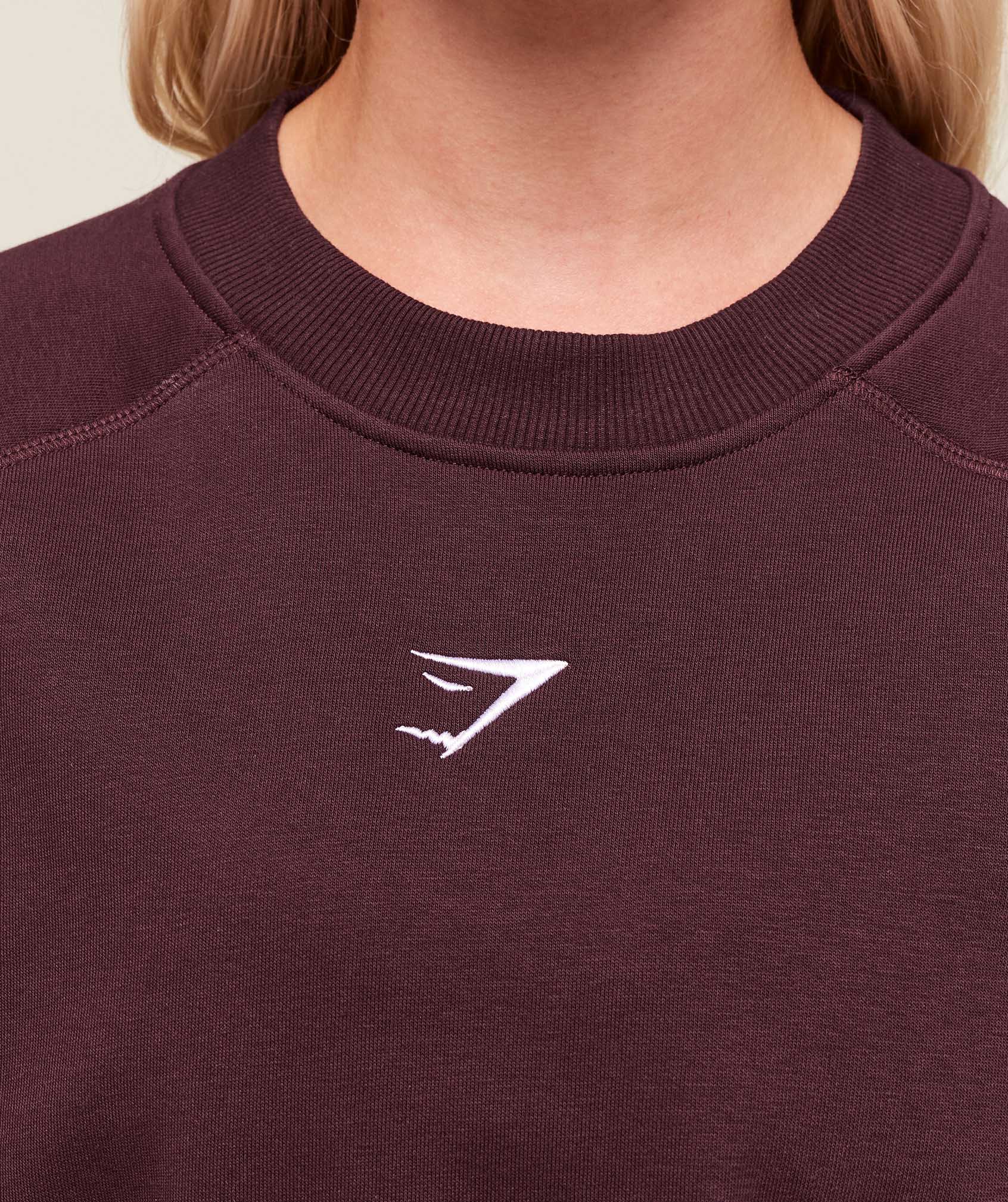 Training Oversized Fleece Sweatshirt - Cherry Purple — imagem 4