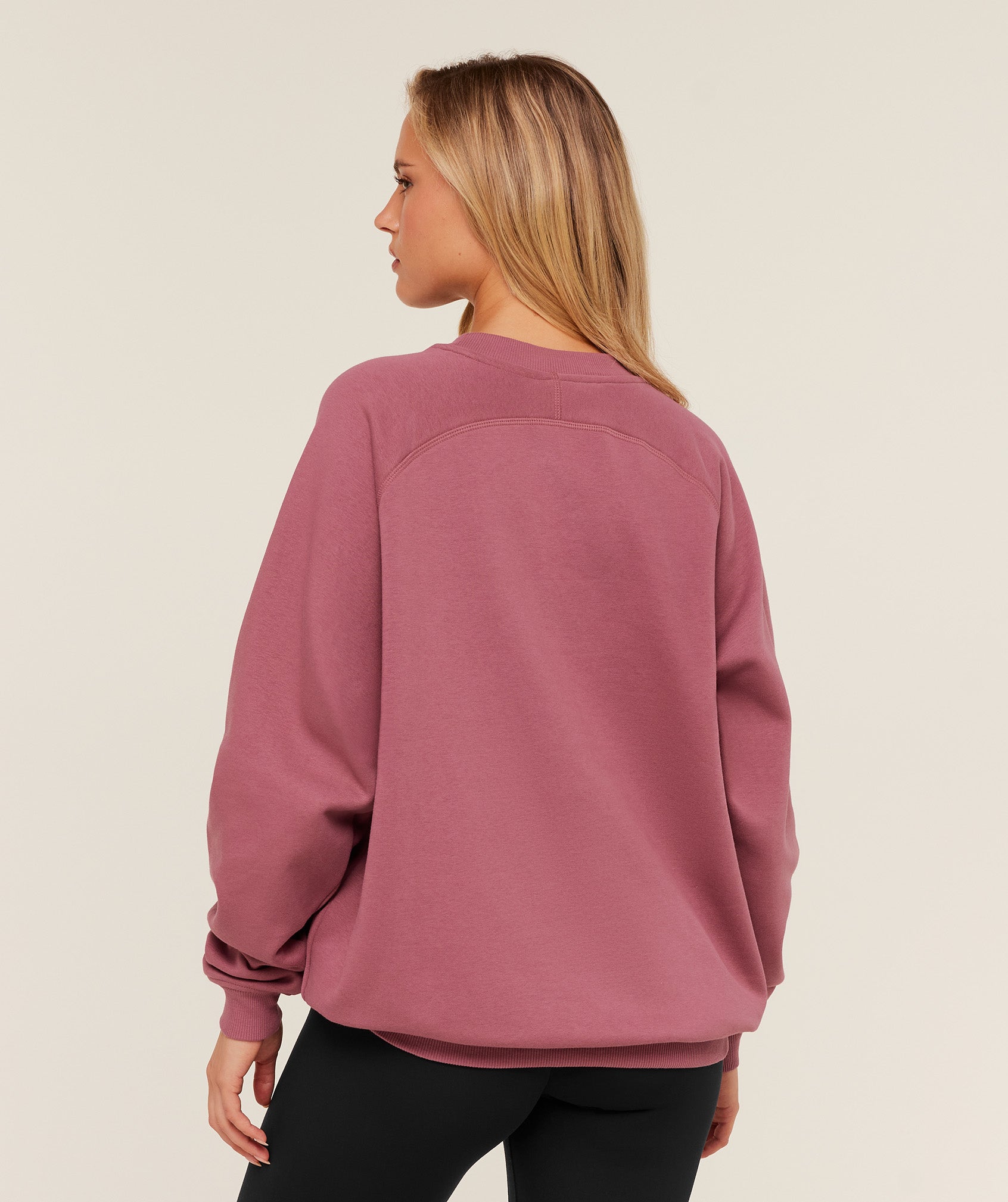 Training Oversized Fleece Sweatshirt - Reset Pink — imagem 2