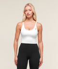 Training Cami Tank With Shelf - White — imagem 1