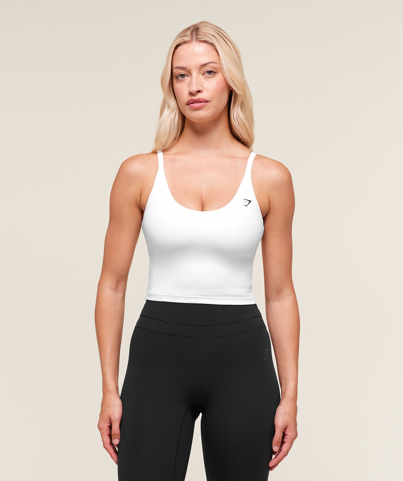 Training Cami Tank With Shelf - White — imagem 1