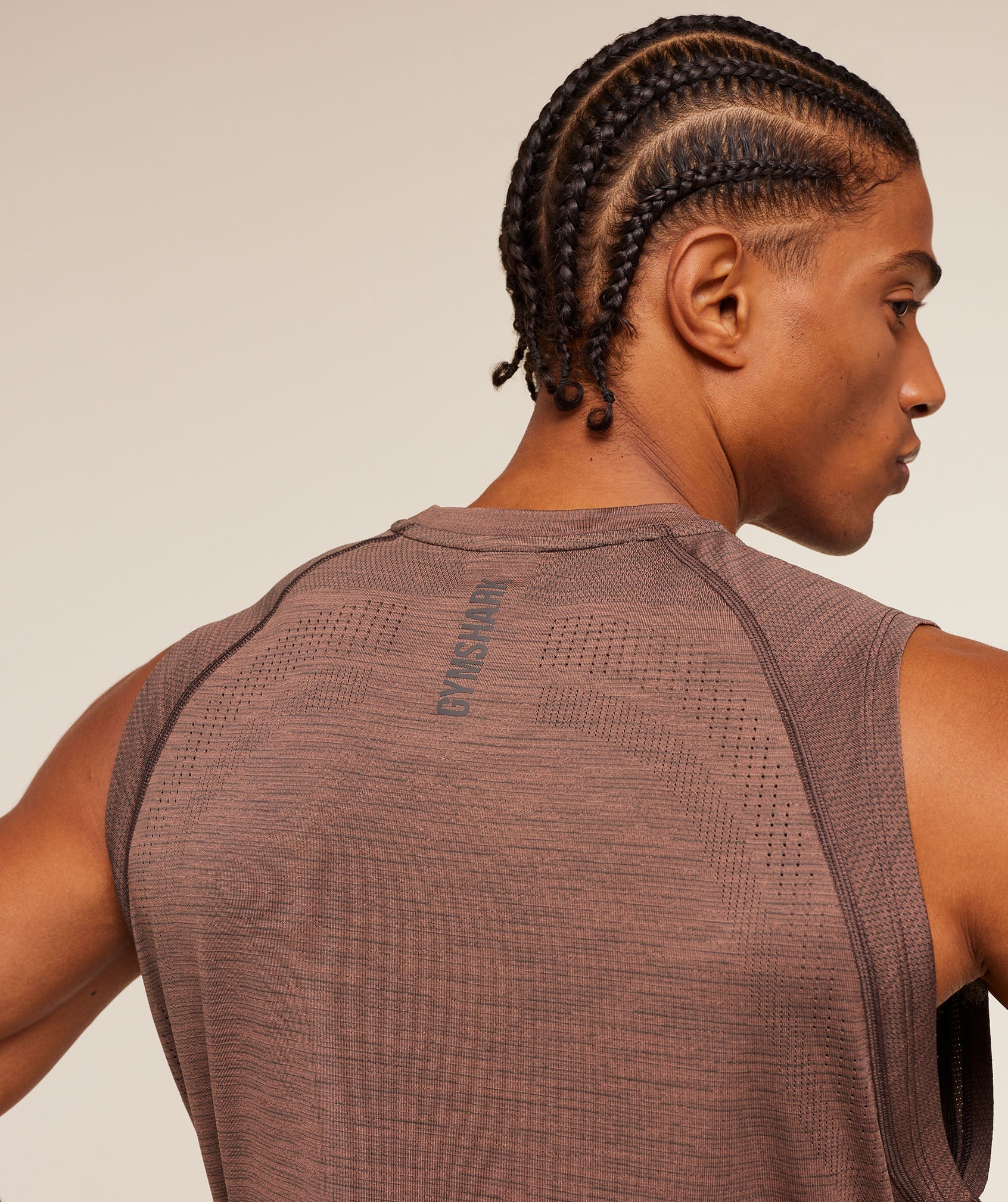 Versatile Seamless Tank - Taupe Brown/Cool Brown — imagem 6