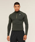 Vital 1/4 Zip - Core Olive/Black — imagem 1