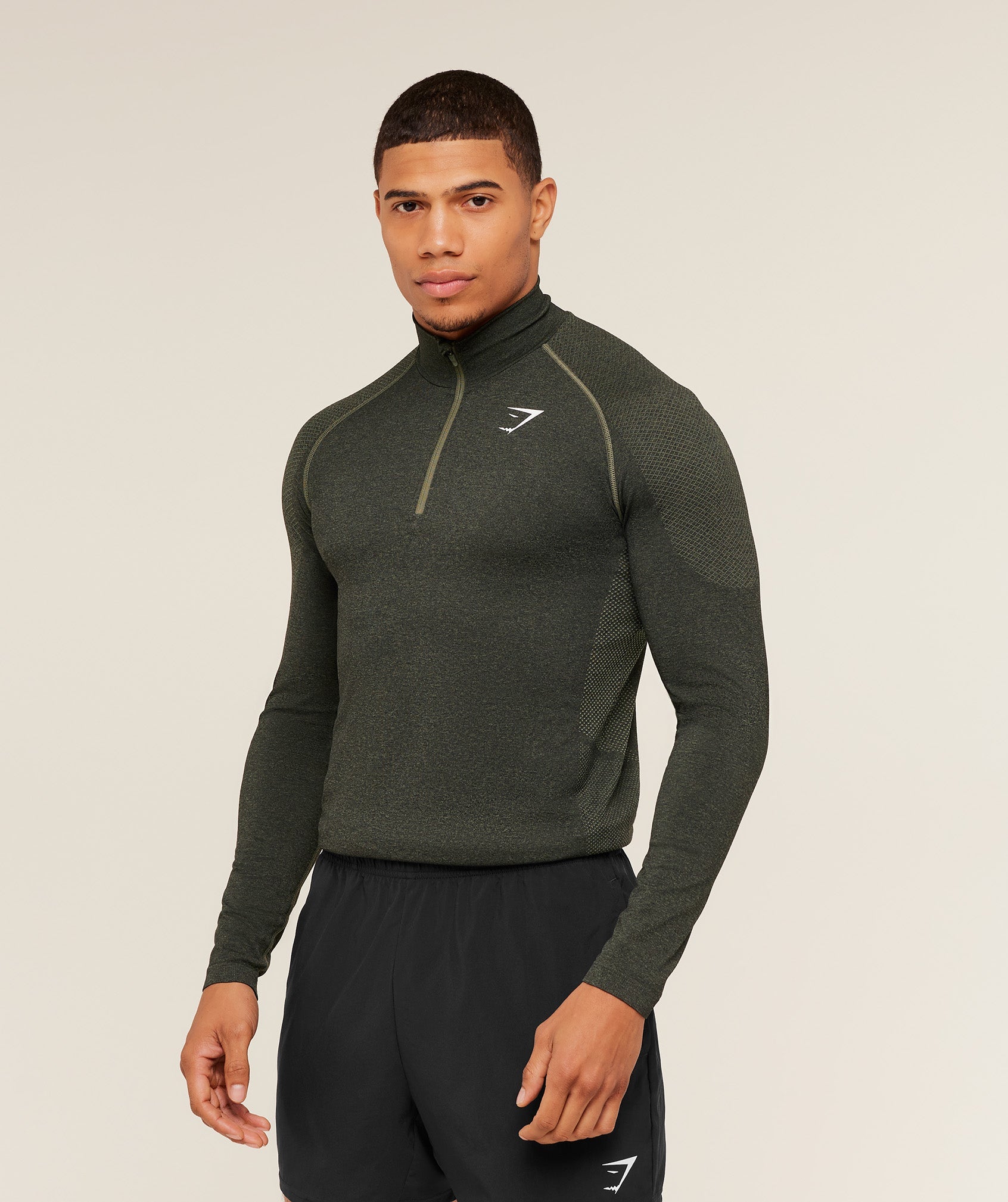 Vital 1/4 Zip - Core Olive/Black — imagem 3