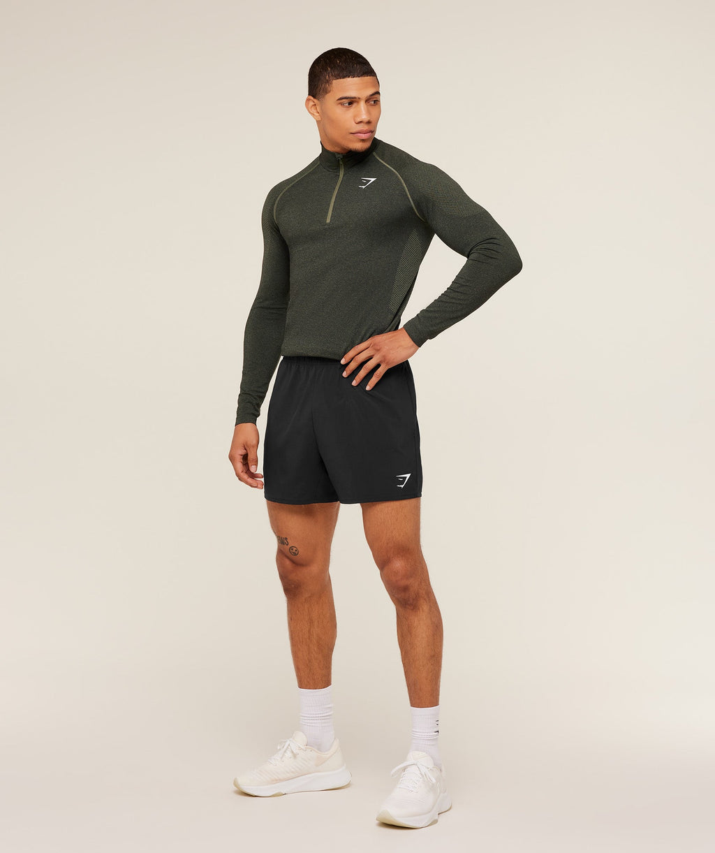 Vital 1/4 Zip - Core Olive/Black — imagem 4