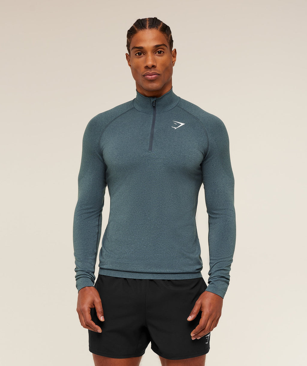 Vital 1/4 Zip - Iron Blue /  Stealth Blue — imagem 1