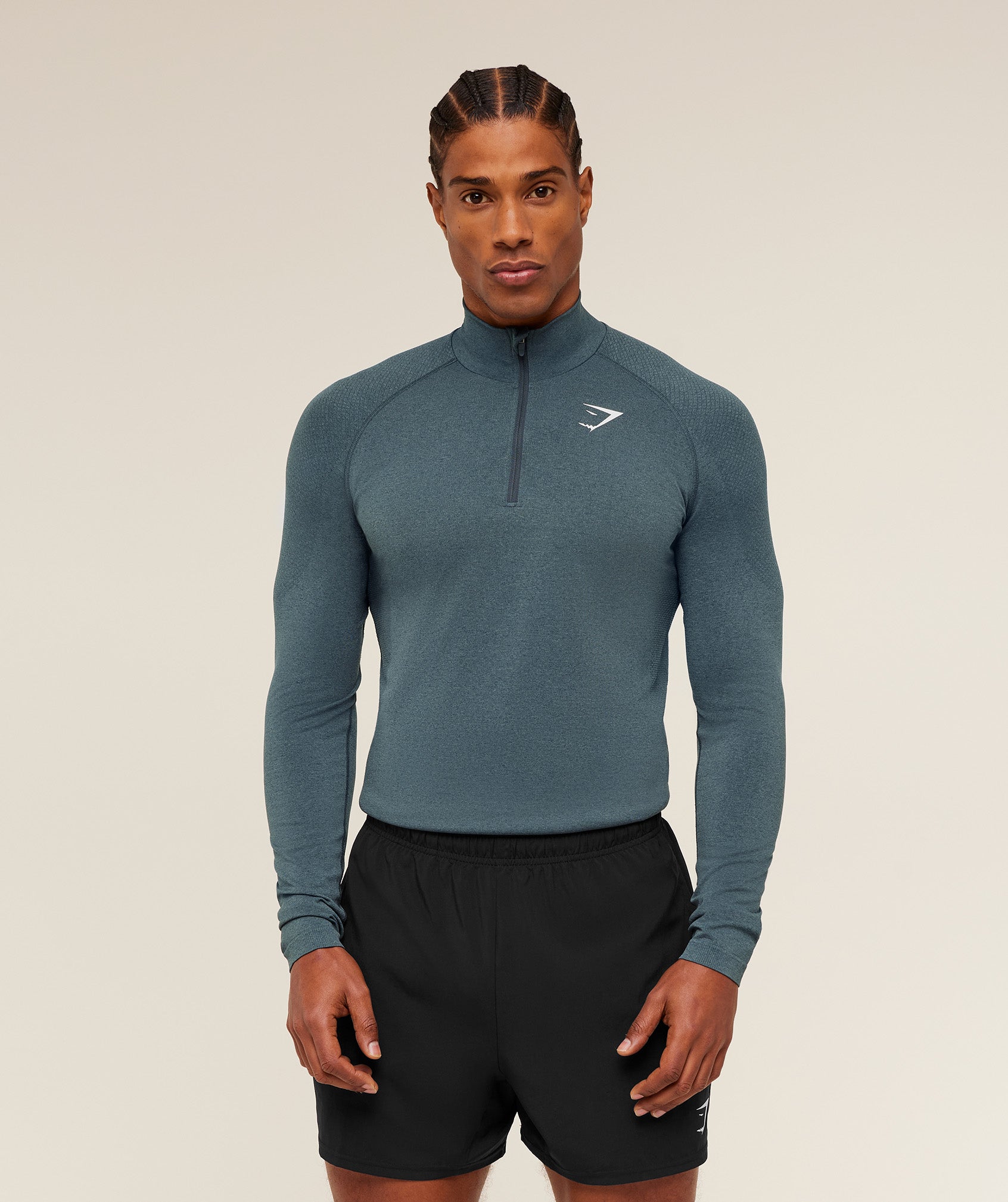 Vital 1/4 Zip - Iron Blue /  Stealth Blue — imagem 4