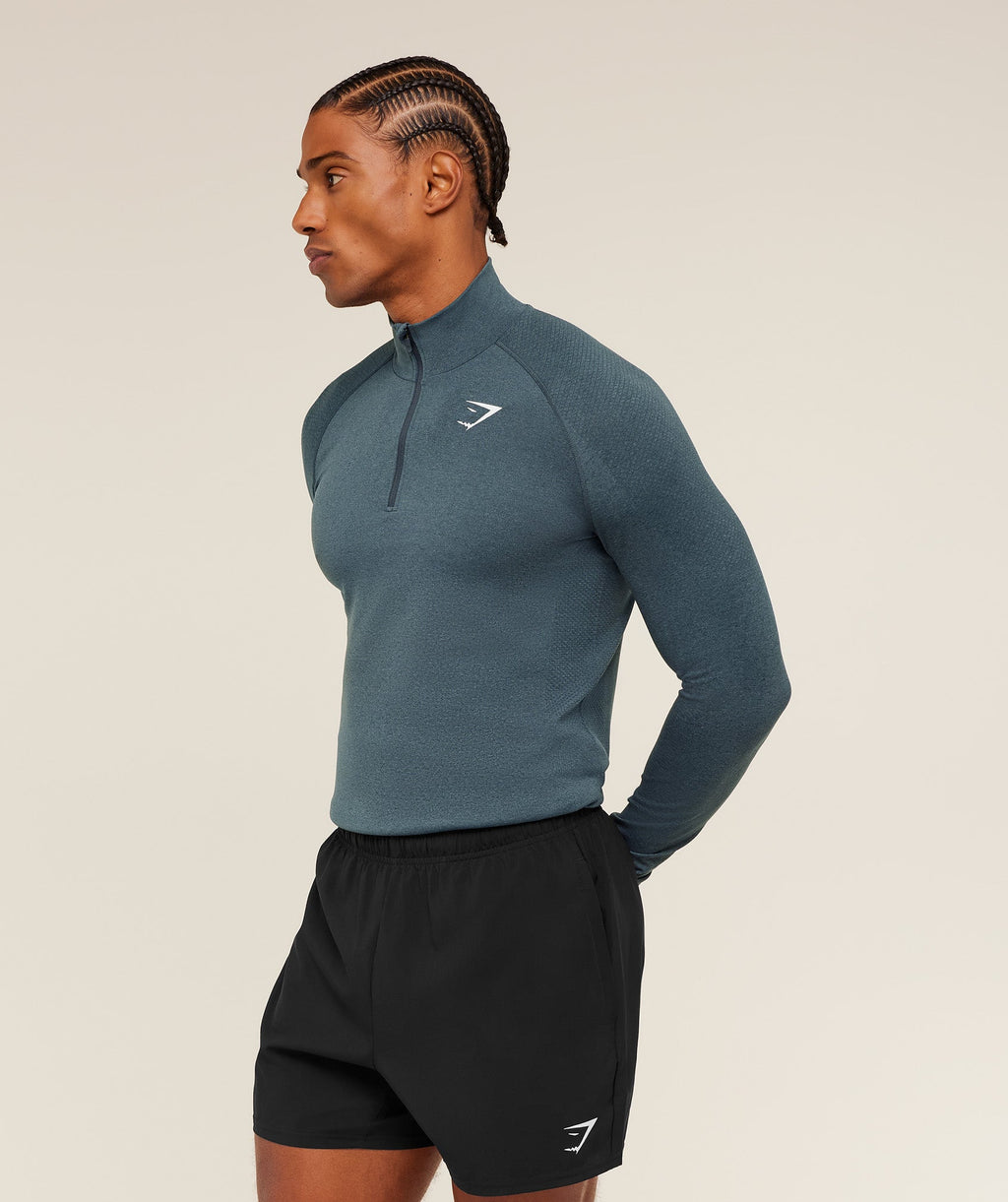 Vital 1/4 Zip - Iron Blue /  Stealth Blue — imagem 3