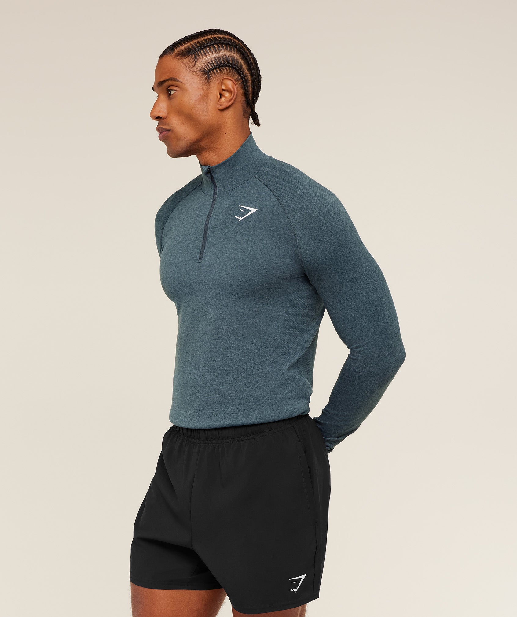 Vital 1/4 Zip - Iron Blue /  Stealth Blue — imagem 3