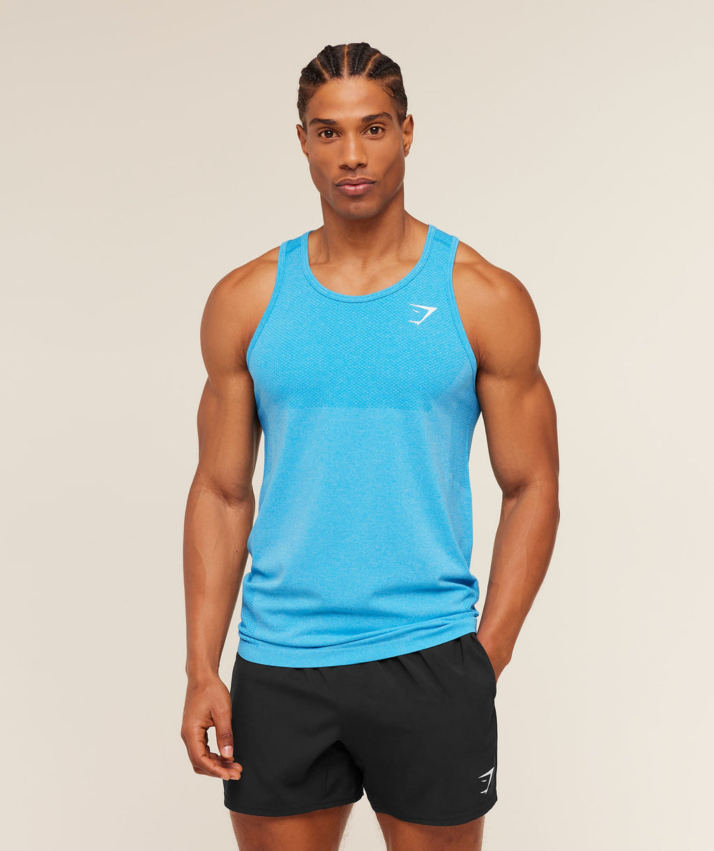 Vital Tank - White/Brand Blue — imagem 4