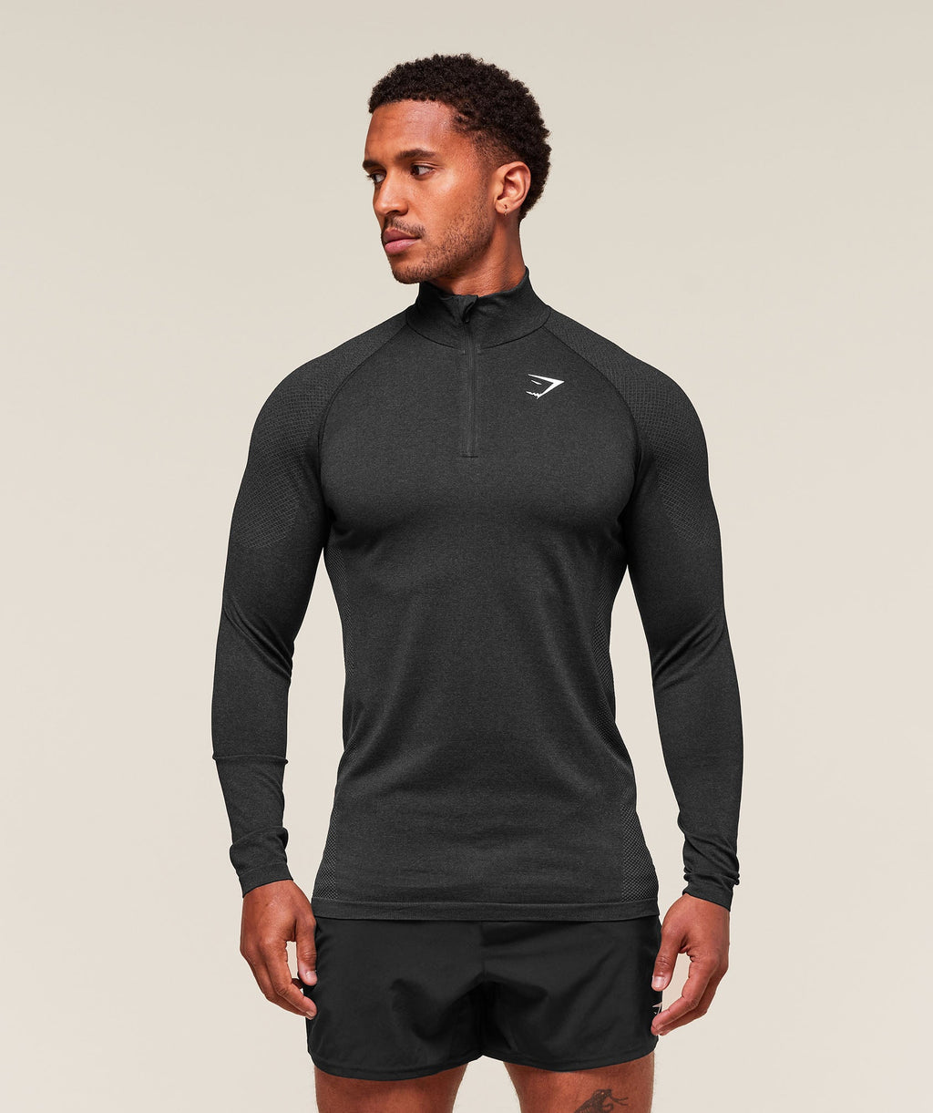 Vital 1/4 Zip - Black/Silhouette Grey — imagem 1