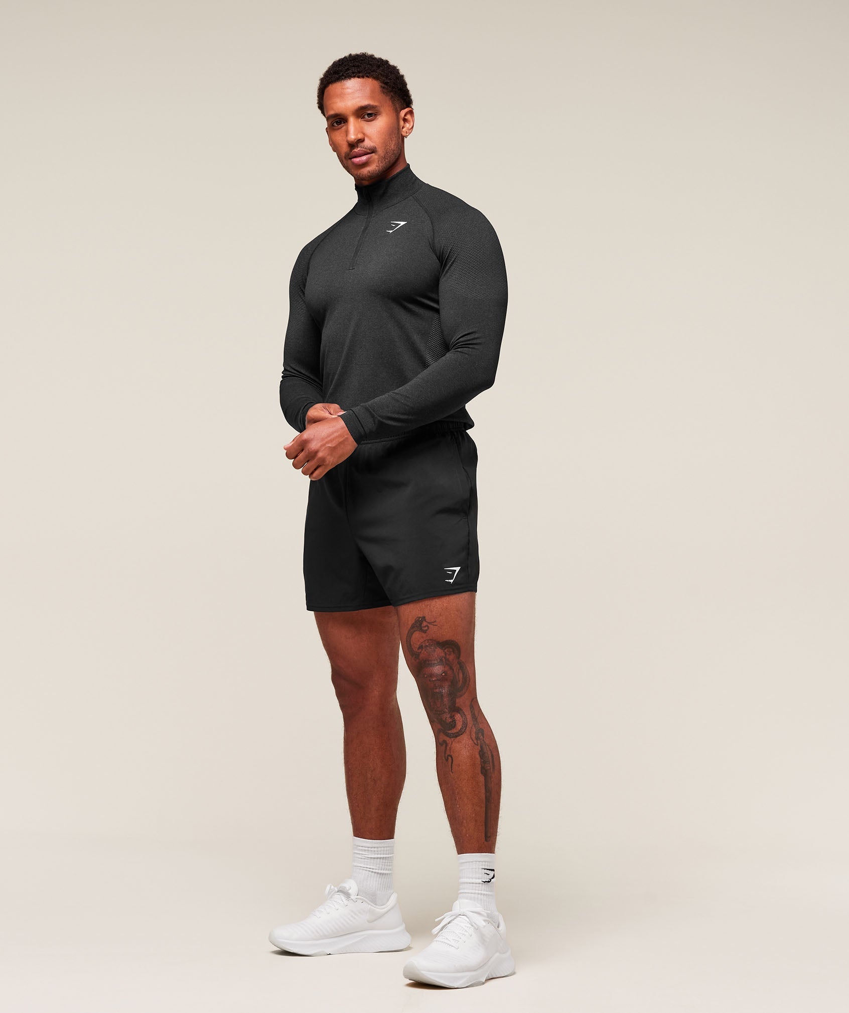 Vital 1/4 Zip - Black/Silhouette Grey — imagem 5