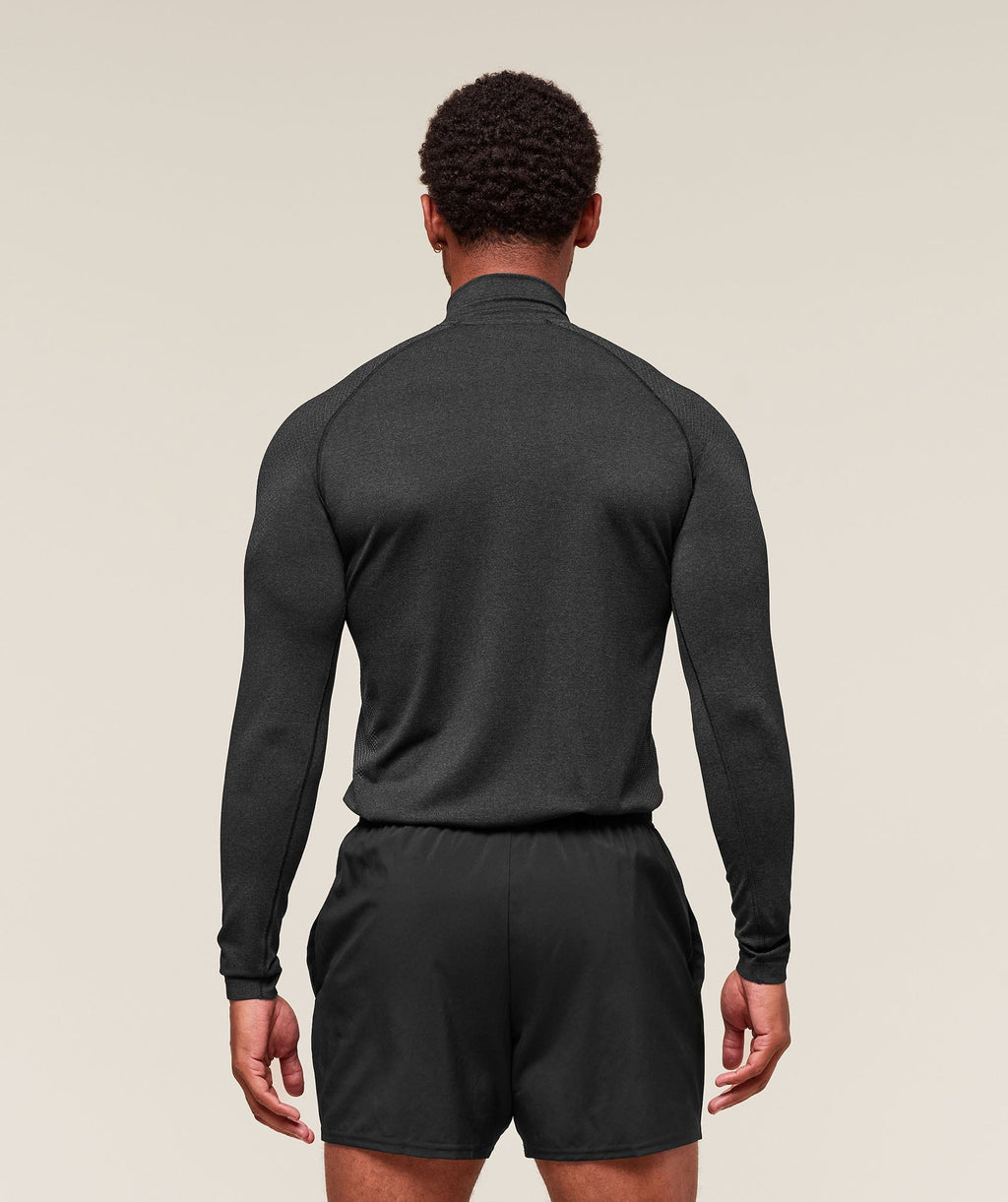 Vital 1/4 Zip - Black/Silhouette Grey — imagem 3