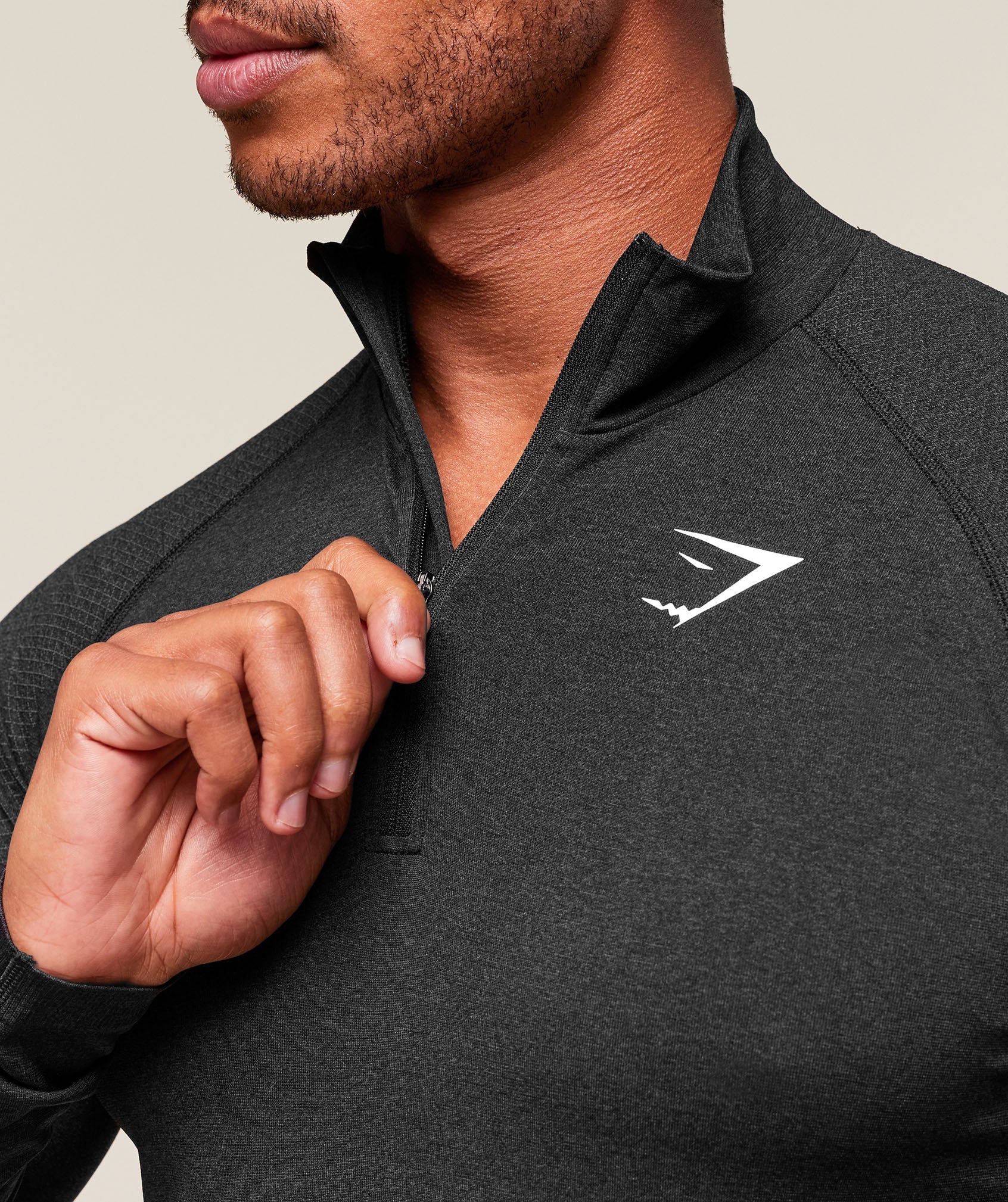 Vital 1/4 Zip - Black/Silhouette Grey — imagem 4